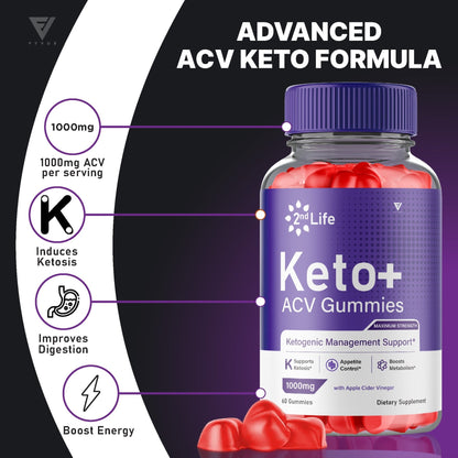 2nd Life Keto + ACV Gummies - Vitamin Place