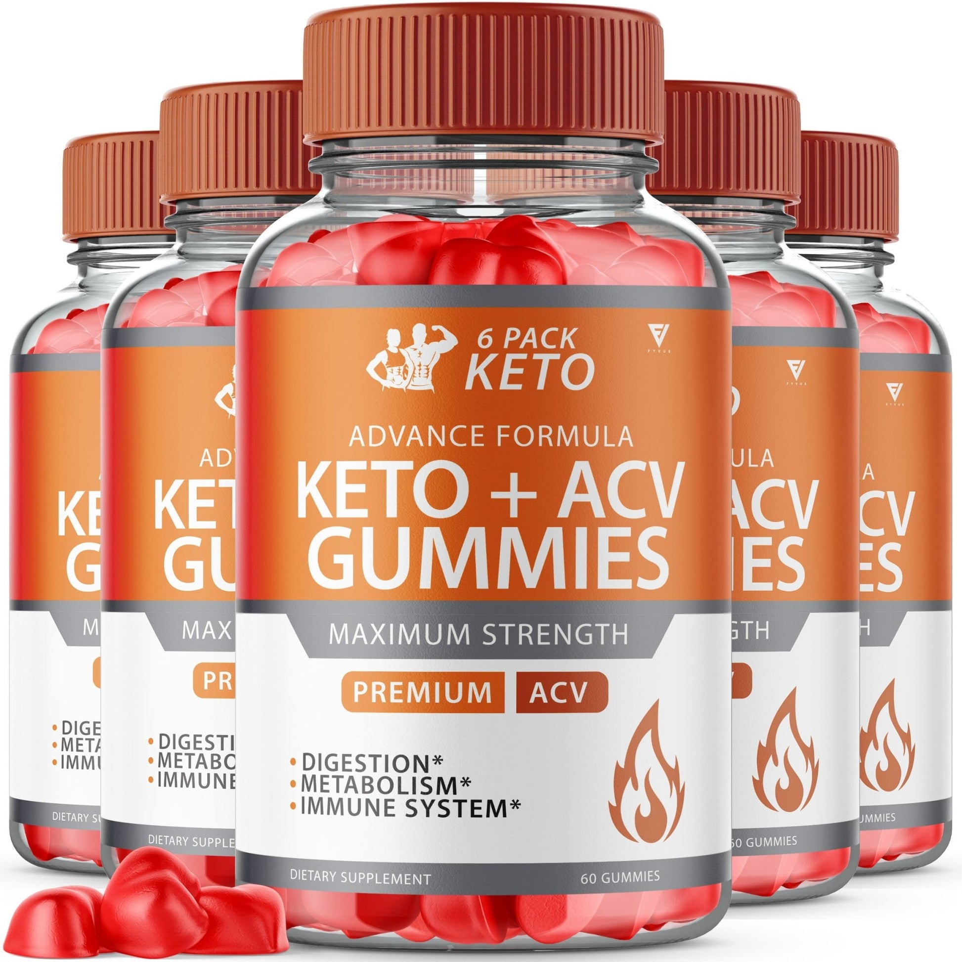 6 Pack Keto + ACV Gummies - Vitamin Place