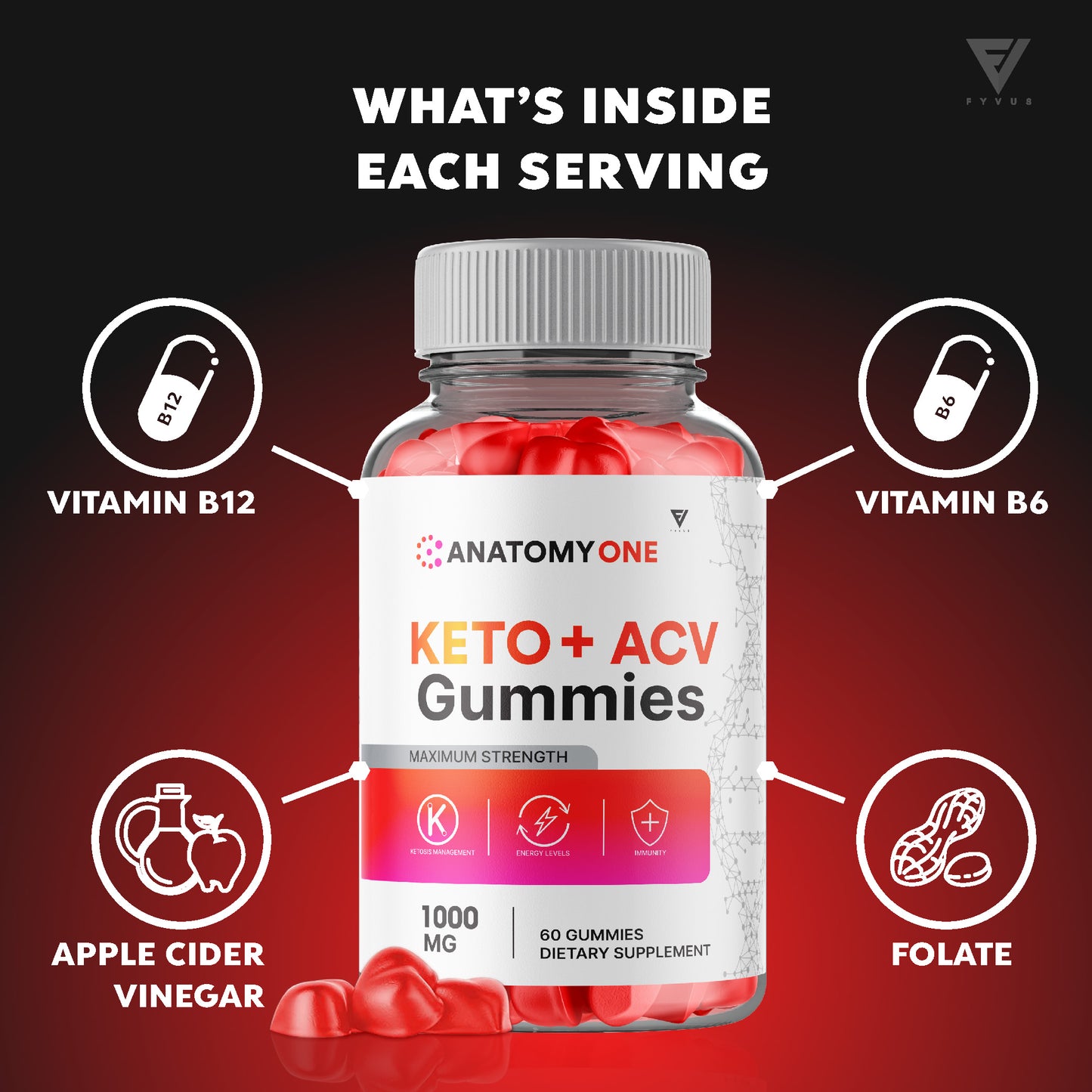 Anatomy One Keto + ACV Gummies