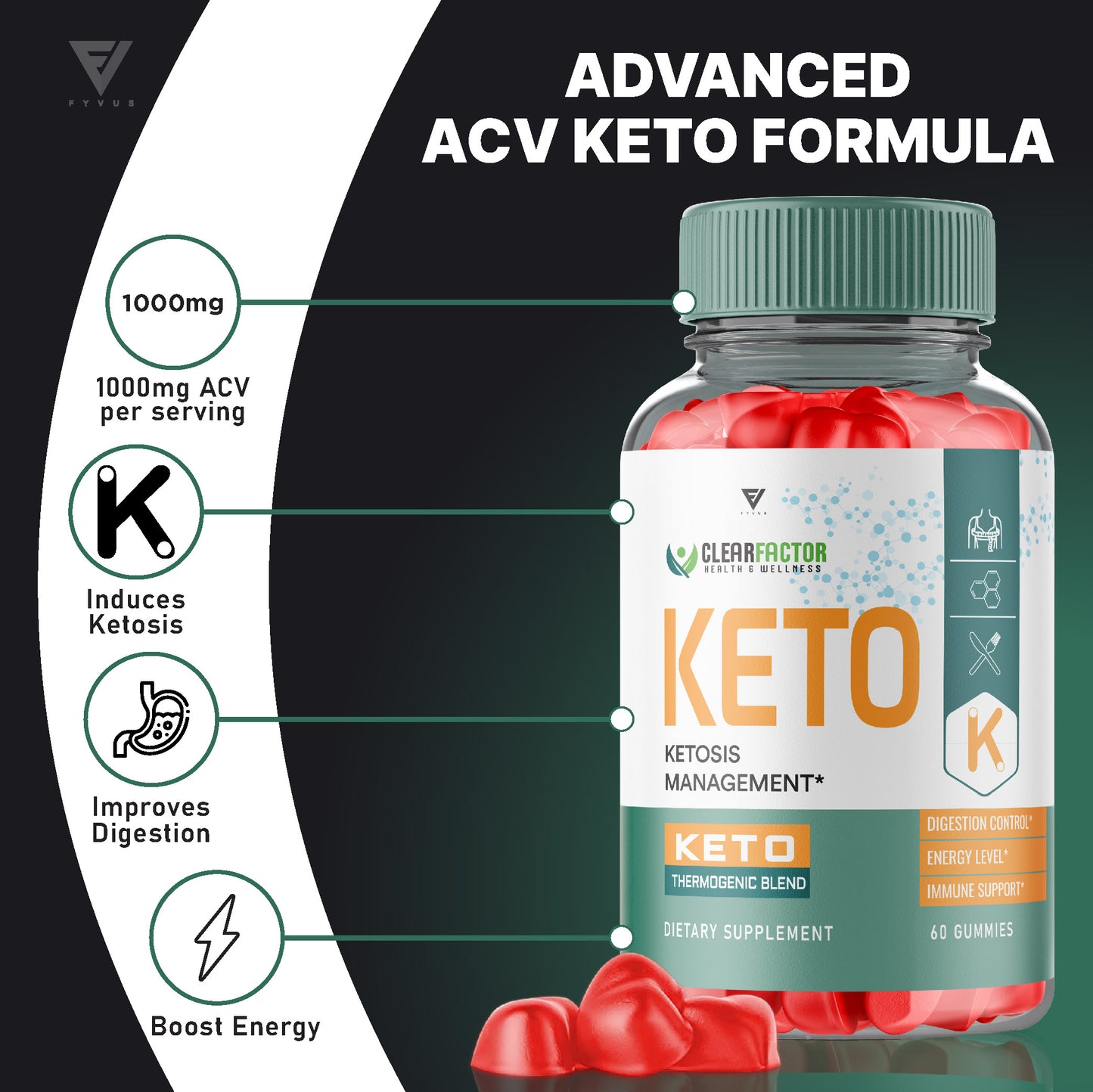 ClearFactor - Keto ACV Gummies