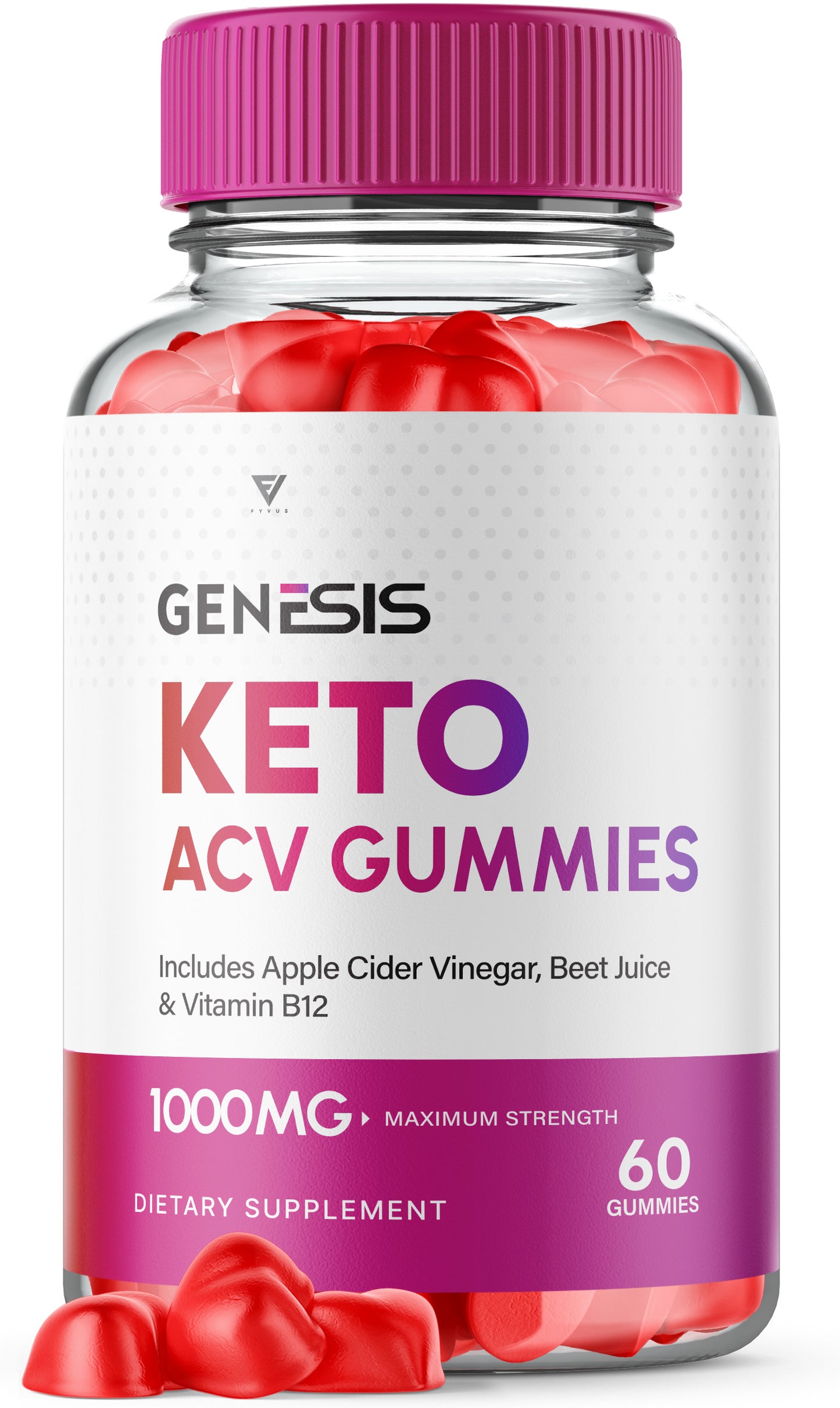 Genesis Keto ACV Gummies - Apple Cider Vinegar, Beet Juice, and Vitamin B12