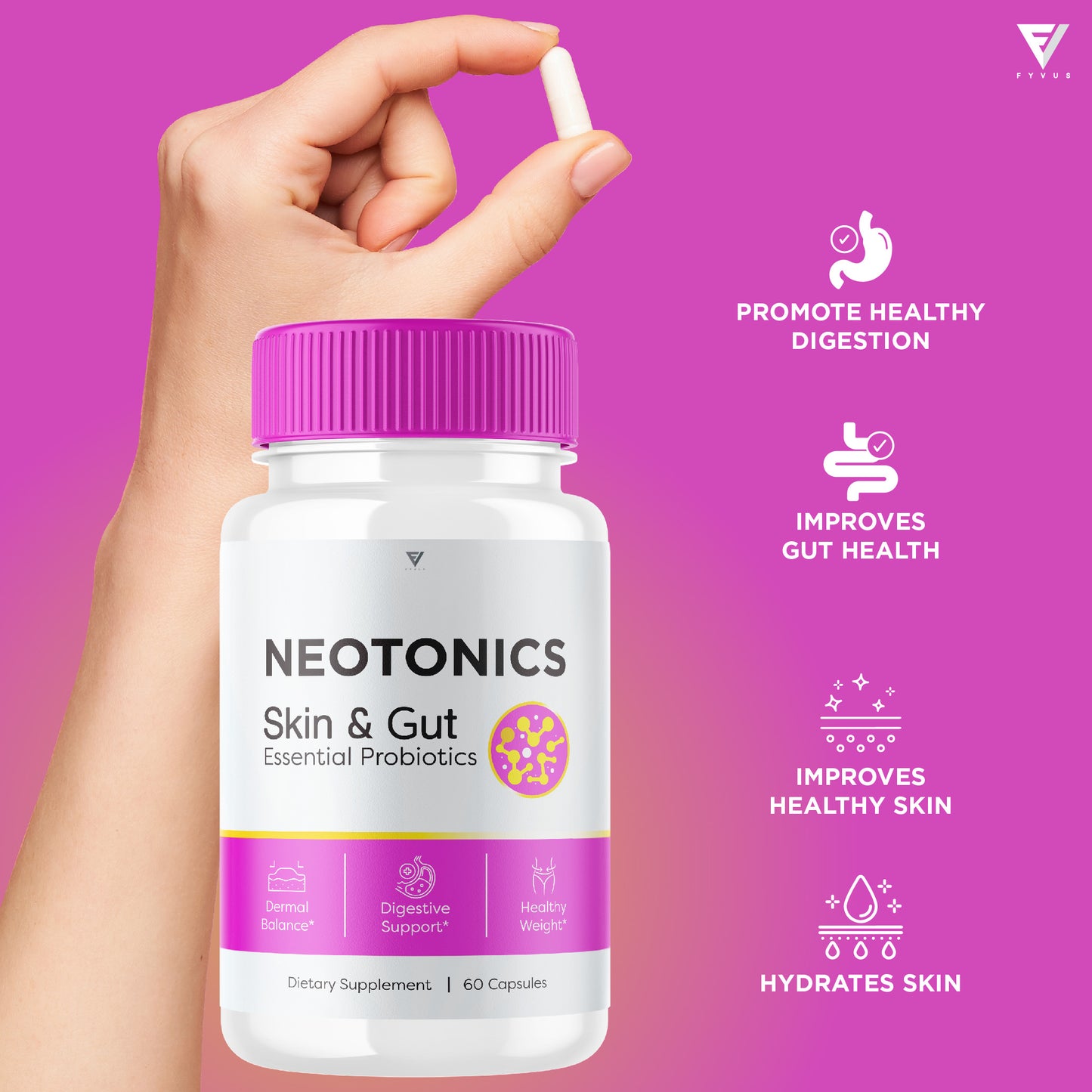 Neotonics Skin & Gut Probiotics