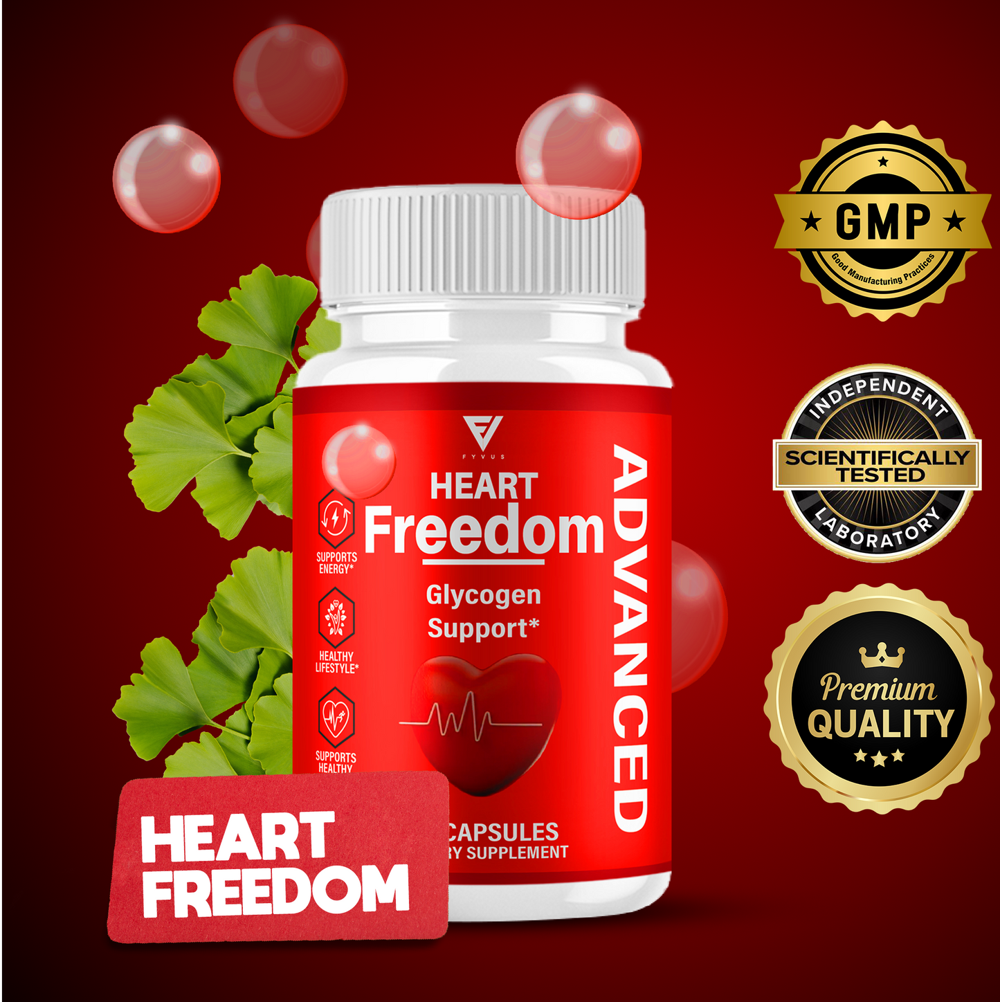 Heart Freedom Glycogen Support Capsules