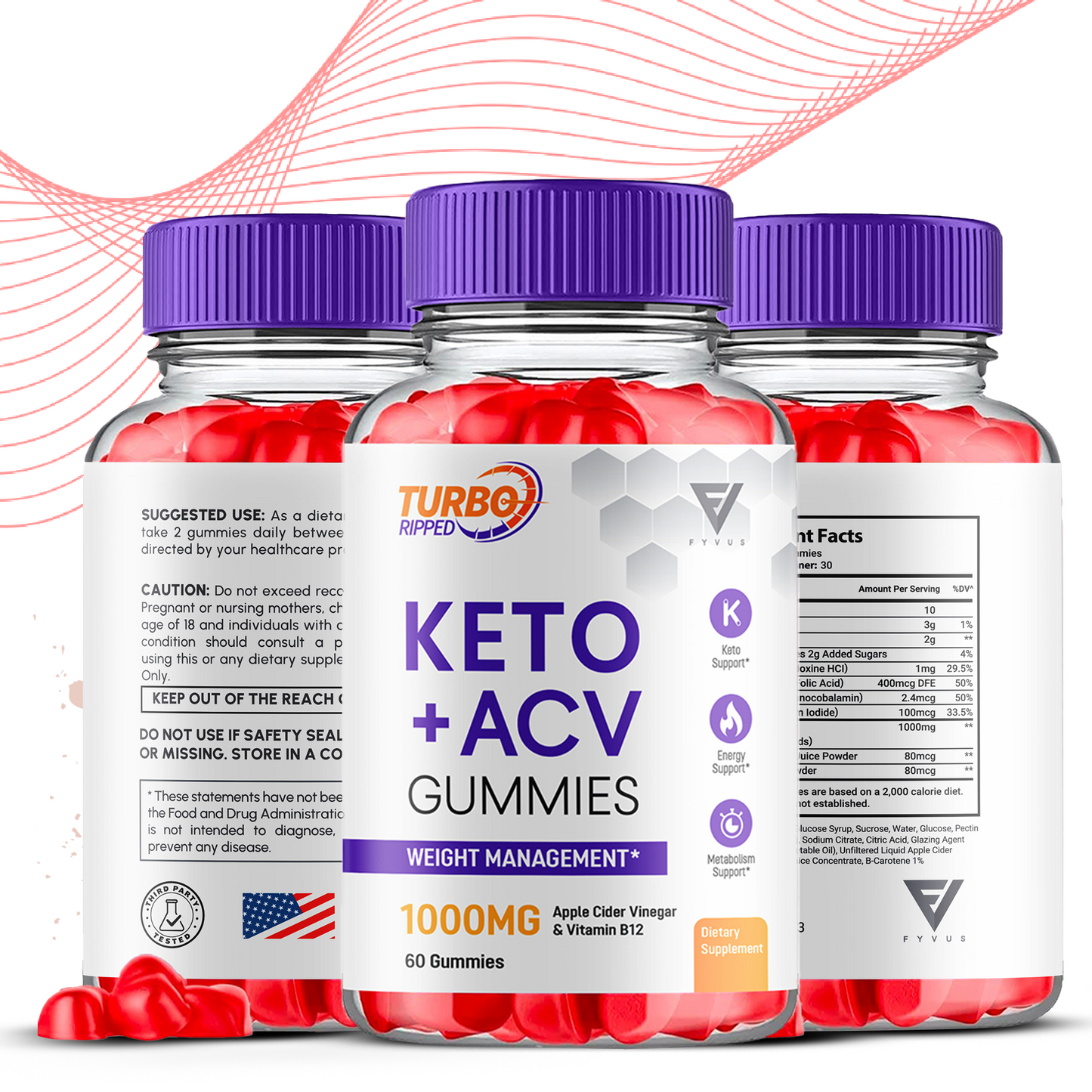 Turbo Ripped Keto ACV Gummies