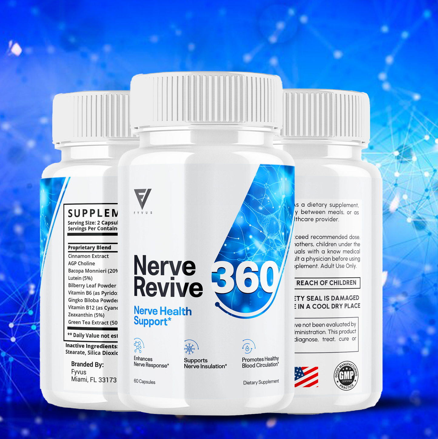 Nerve Revive 360 Nootropic Capsules