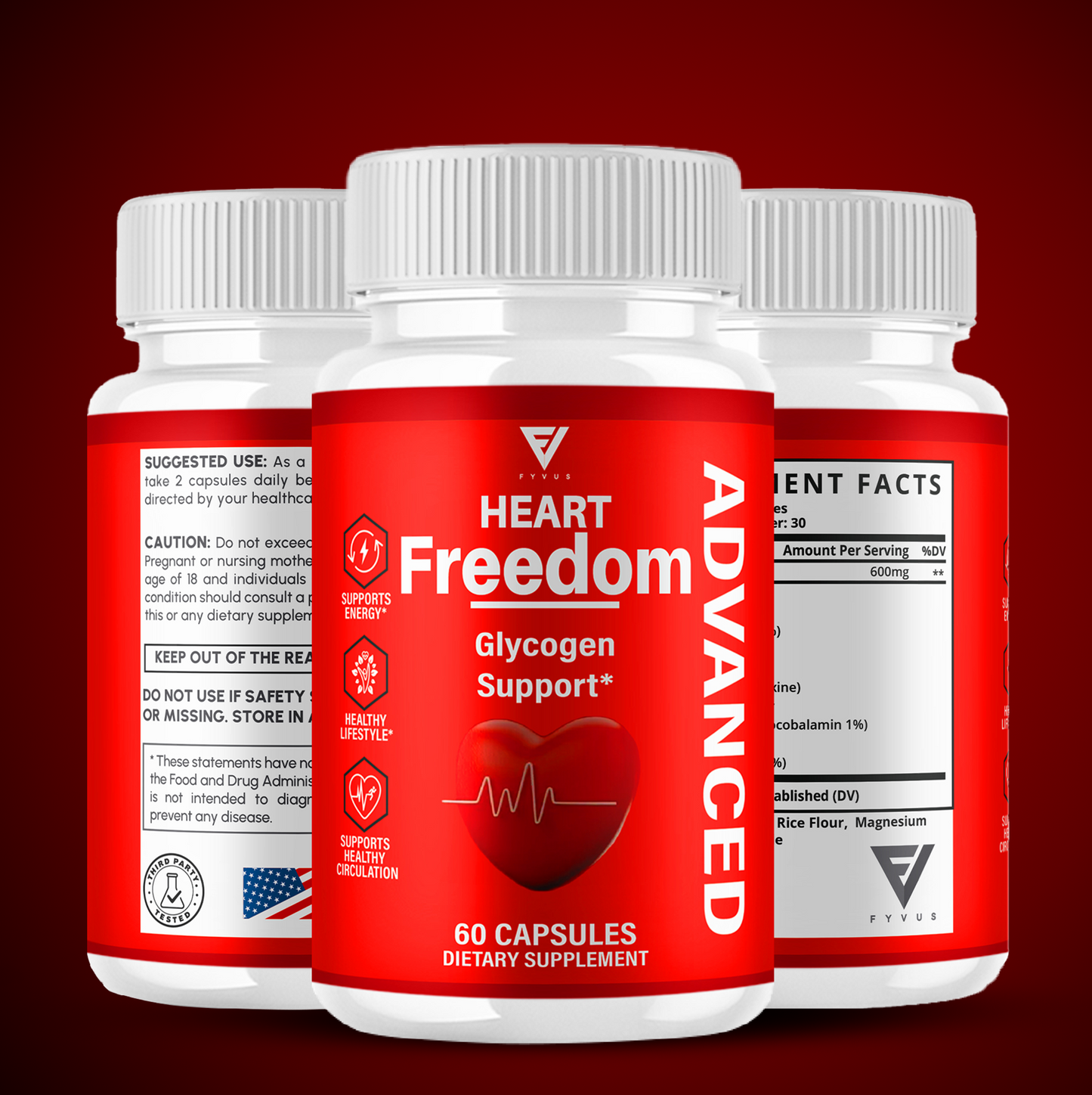 Heart Freedom Glycogen Support Capsules