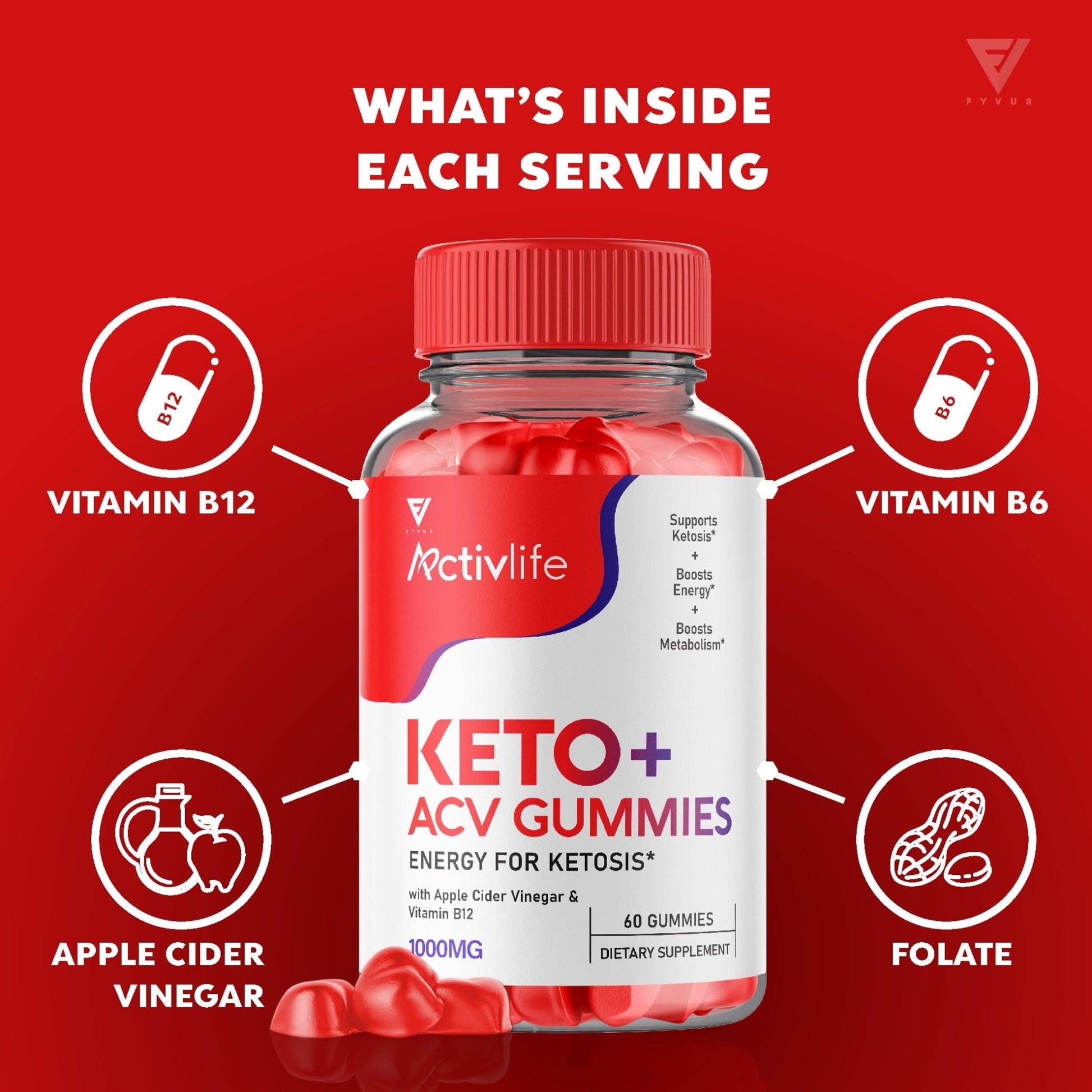 ActivLife - Keto ACV Gummies - Vitamin Place