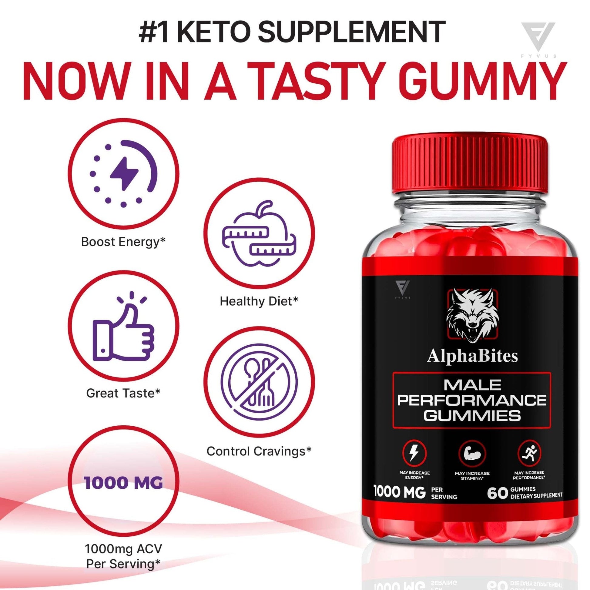 AlphaBites - Keto ACV Gummies - Vitamin Place