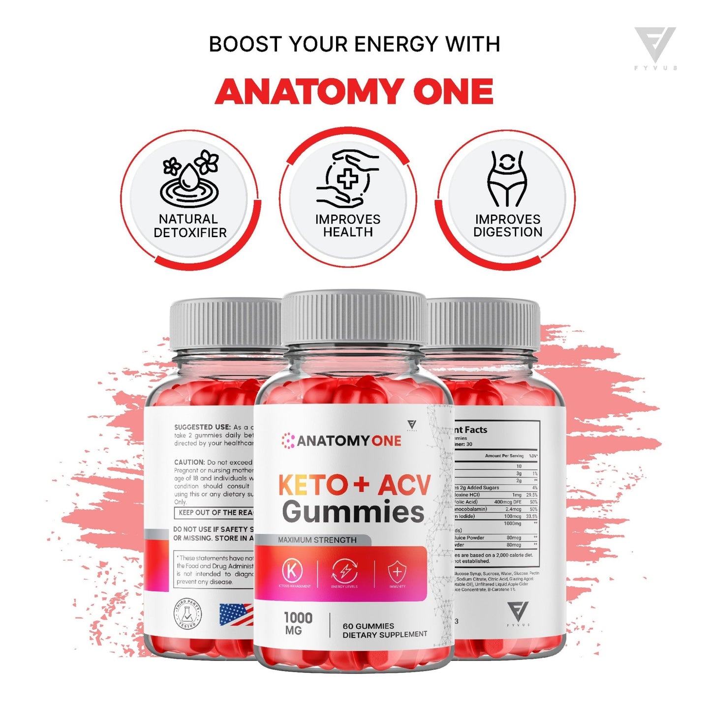 Anatomy One Keto + ACV Gummies - Vitamin Place