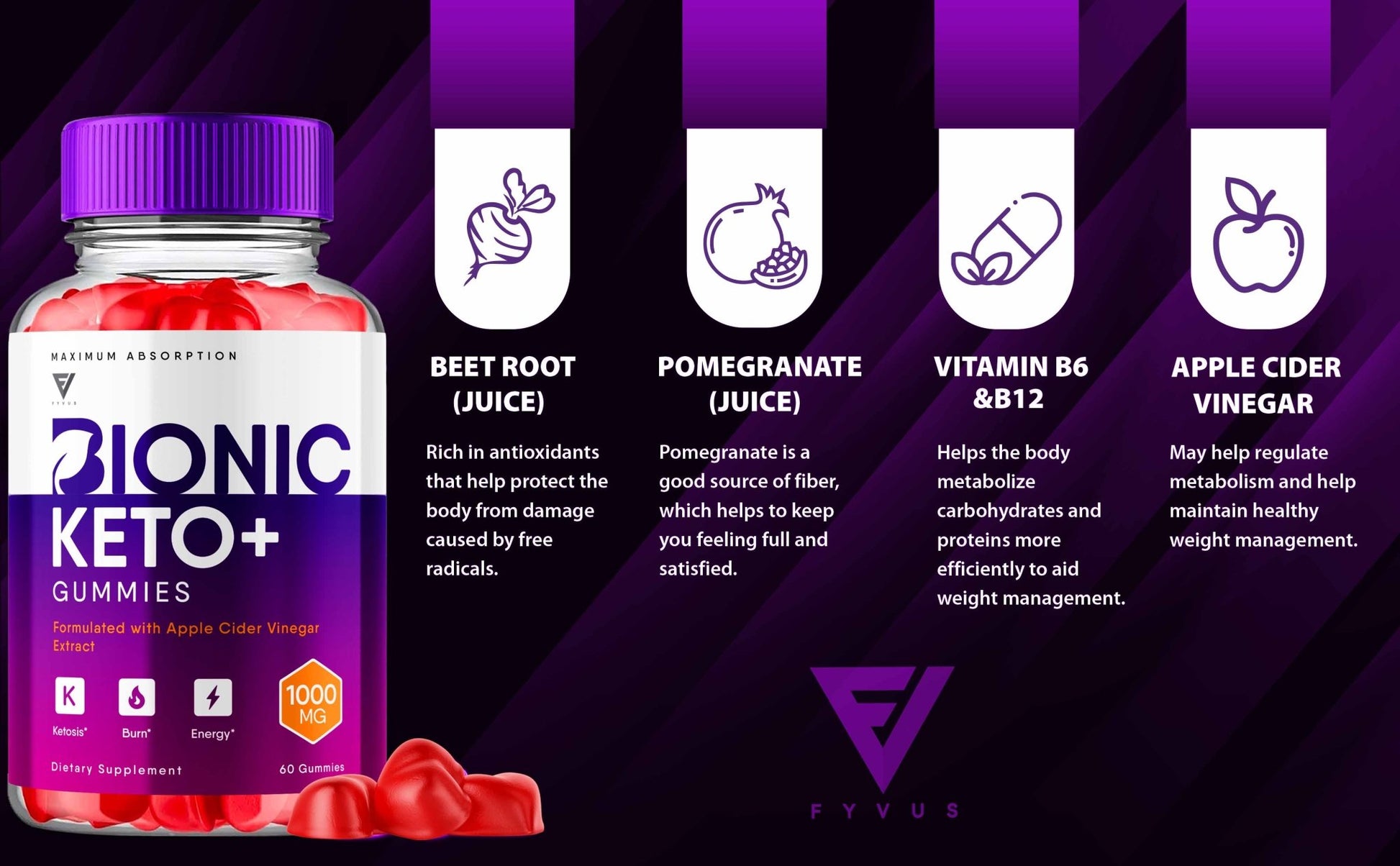 Bionic - Keto ACV Gummies - Vitamin Place