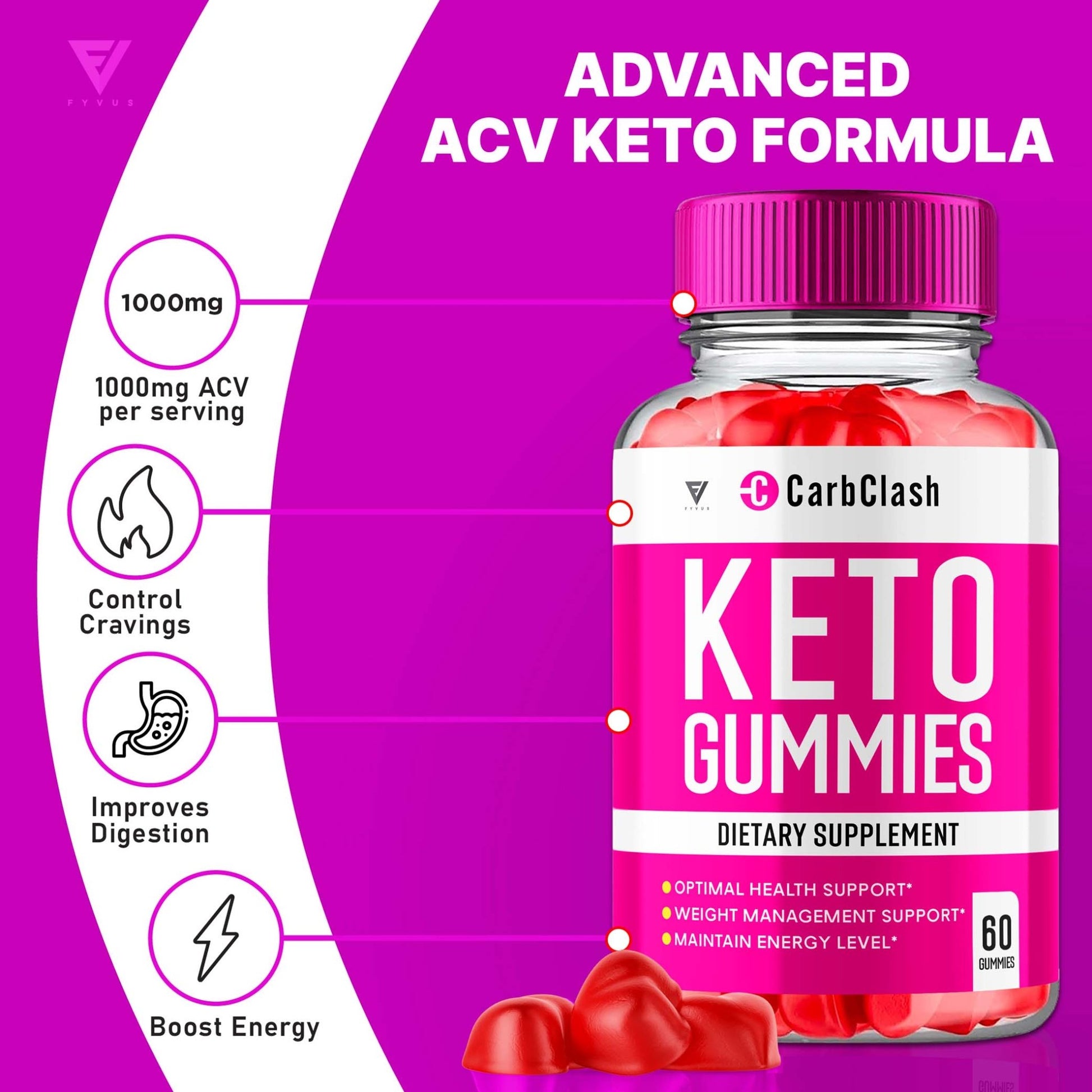 CarbClash - Keto ACV Gummies - Vitamin Place