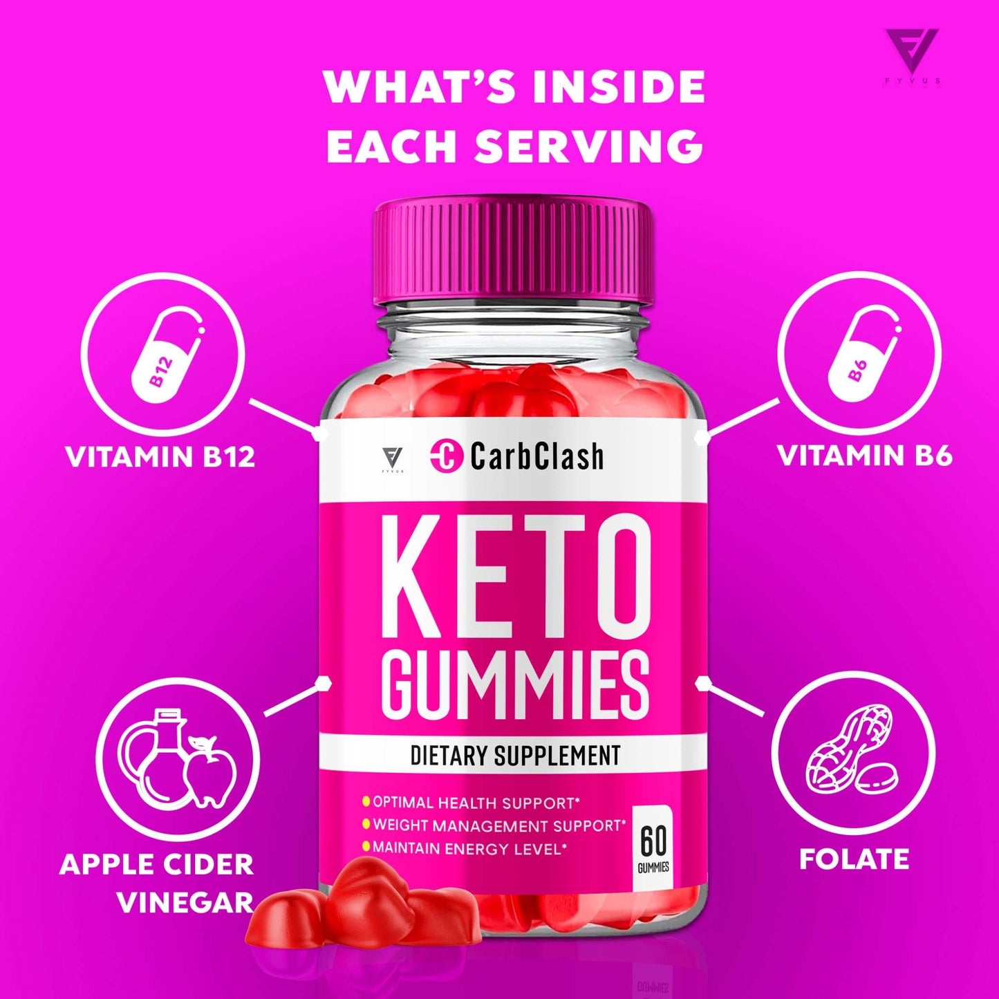 CarbClash - Keto ACV Gummies - Vitamin Place