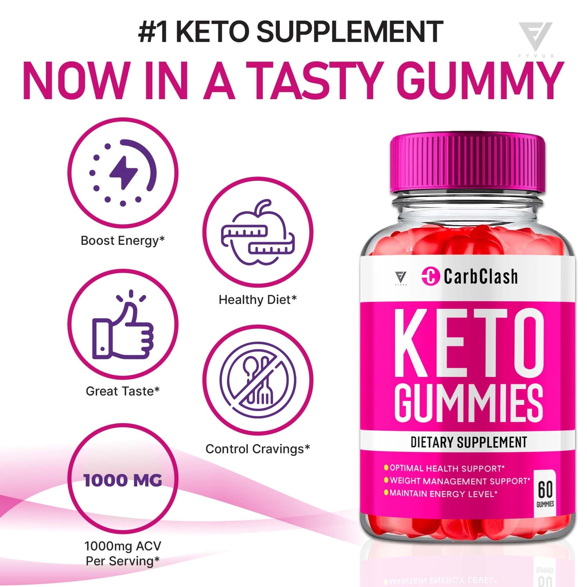 CarbClash - Keto ACV Gummies - Vitamin Place