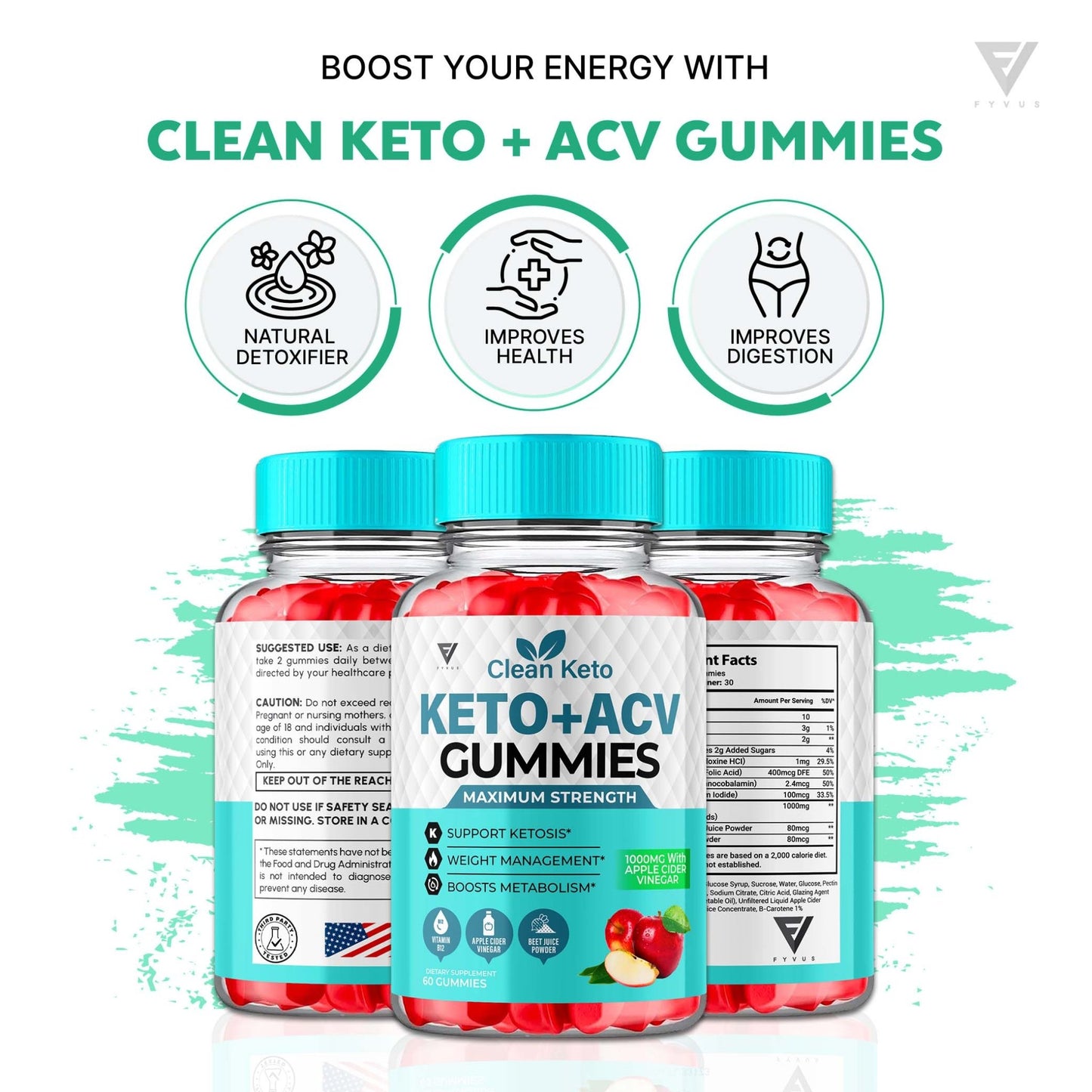 Clean Keto - Keto ACV Gummies - Vitamin Place