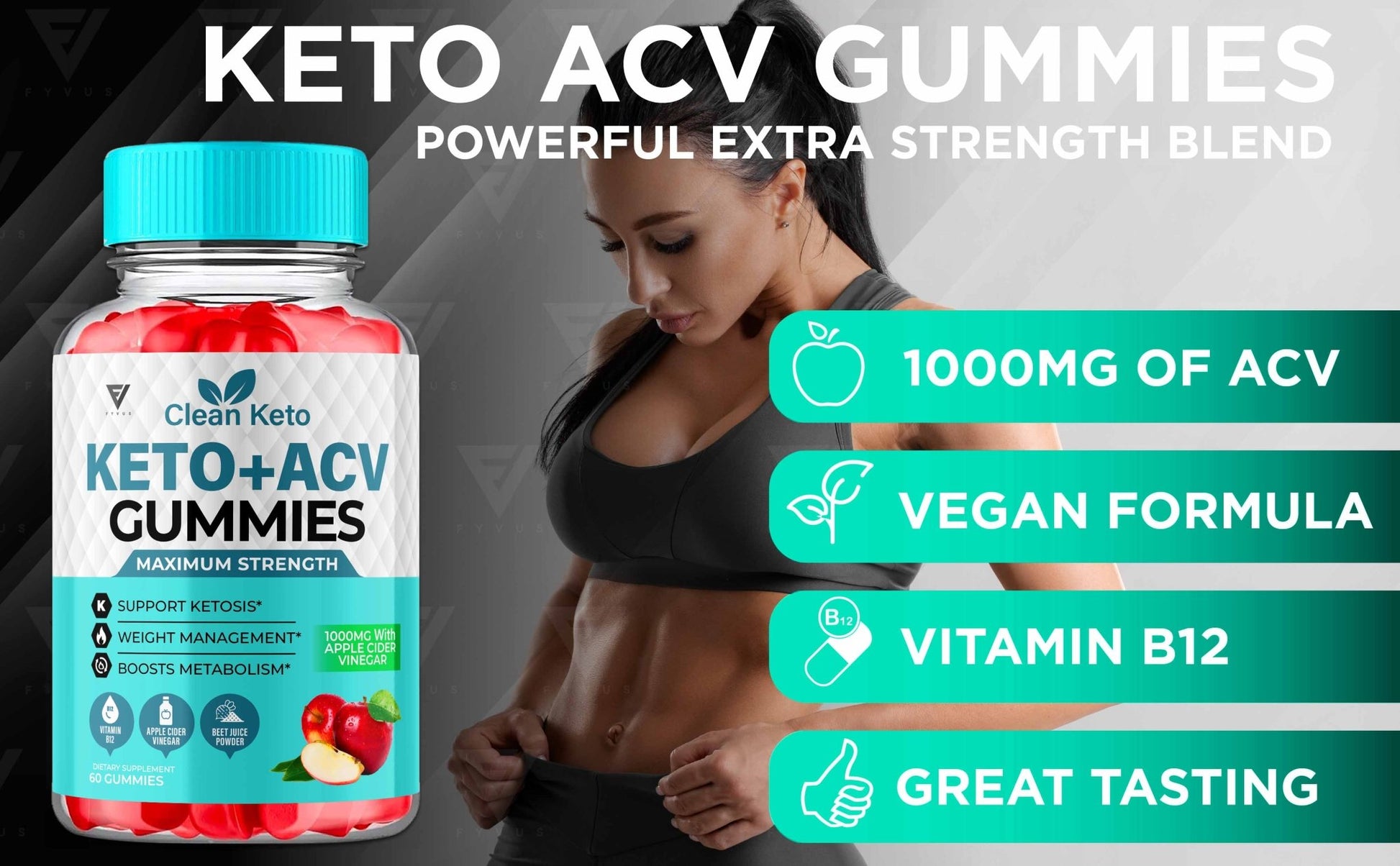 Clean Keto - Keto ACV Gummies - Vitamin Place