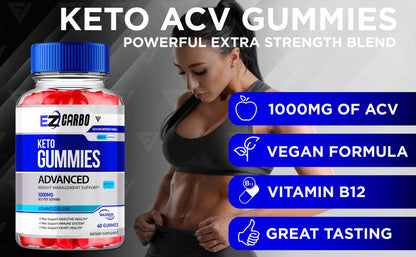 EZ Carbo - Keto ACV Gummies - Vitamin Place