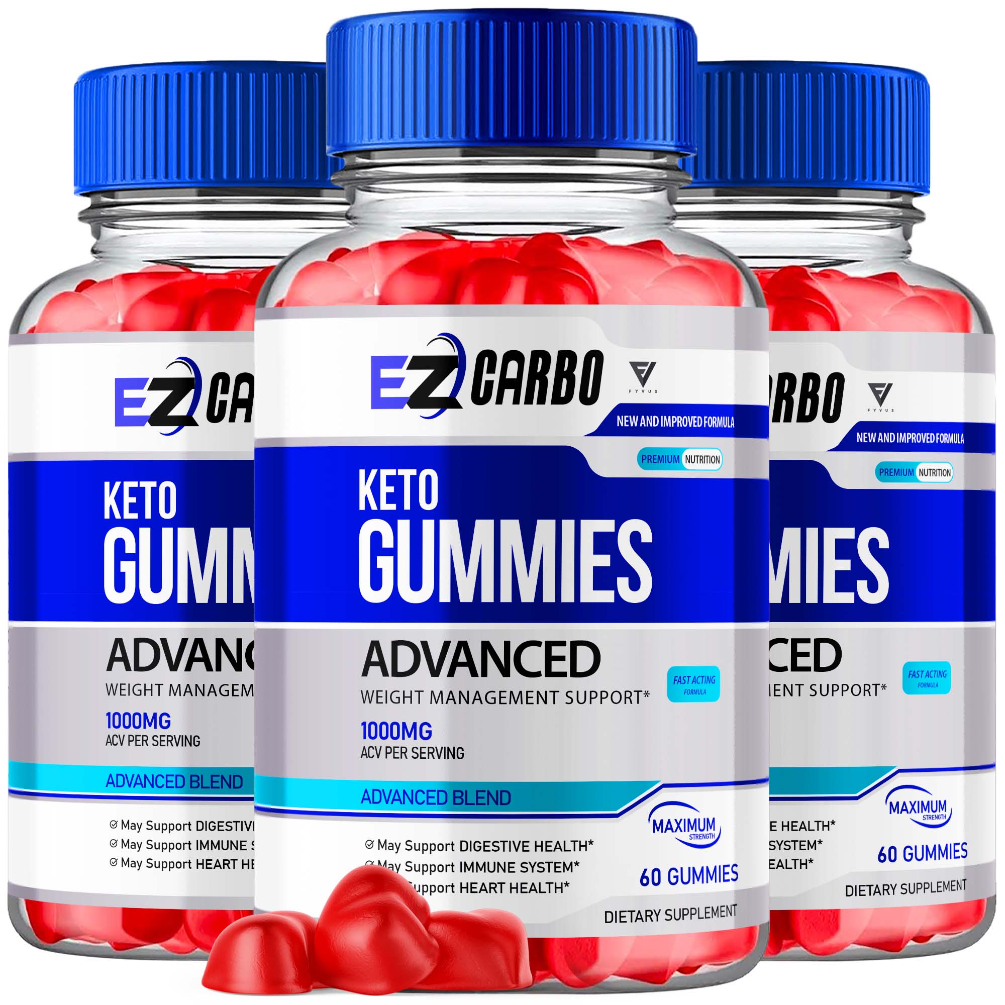 EZ Carbo - Keto ACV Gummies - Vitamin Place