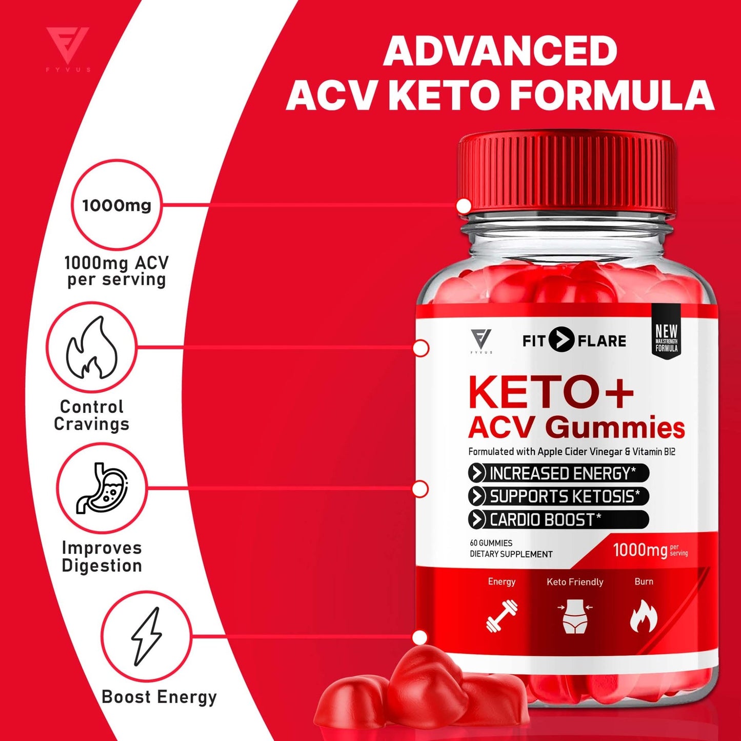 Fit Flare - Keto ACV Gummies - Vitamin Place