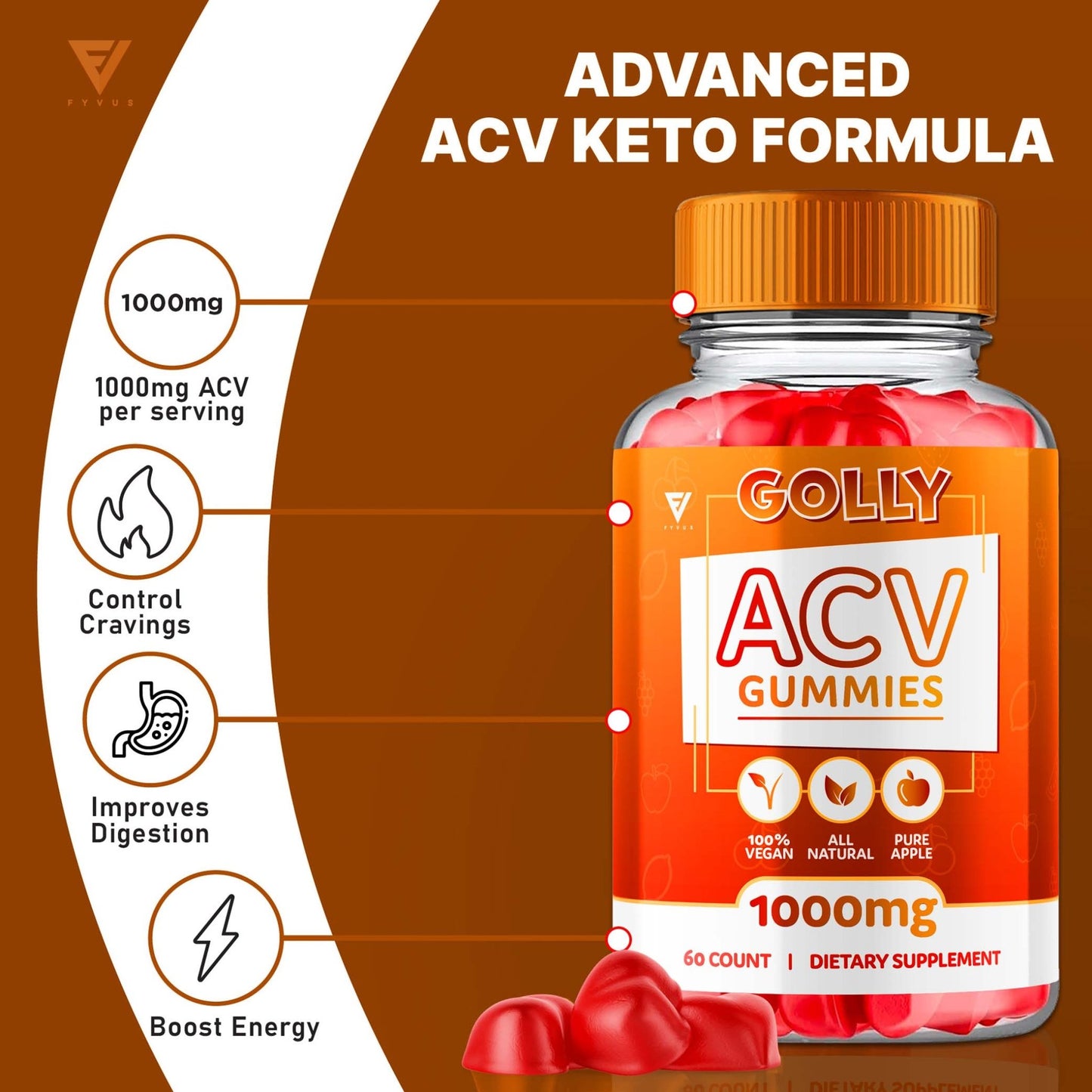 Golly - Keto ACV Gummies - Vitamin Place