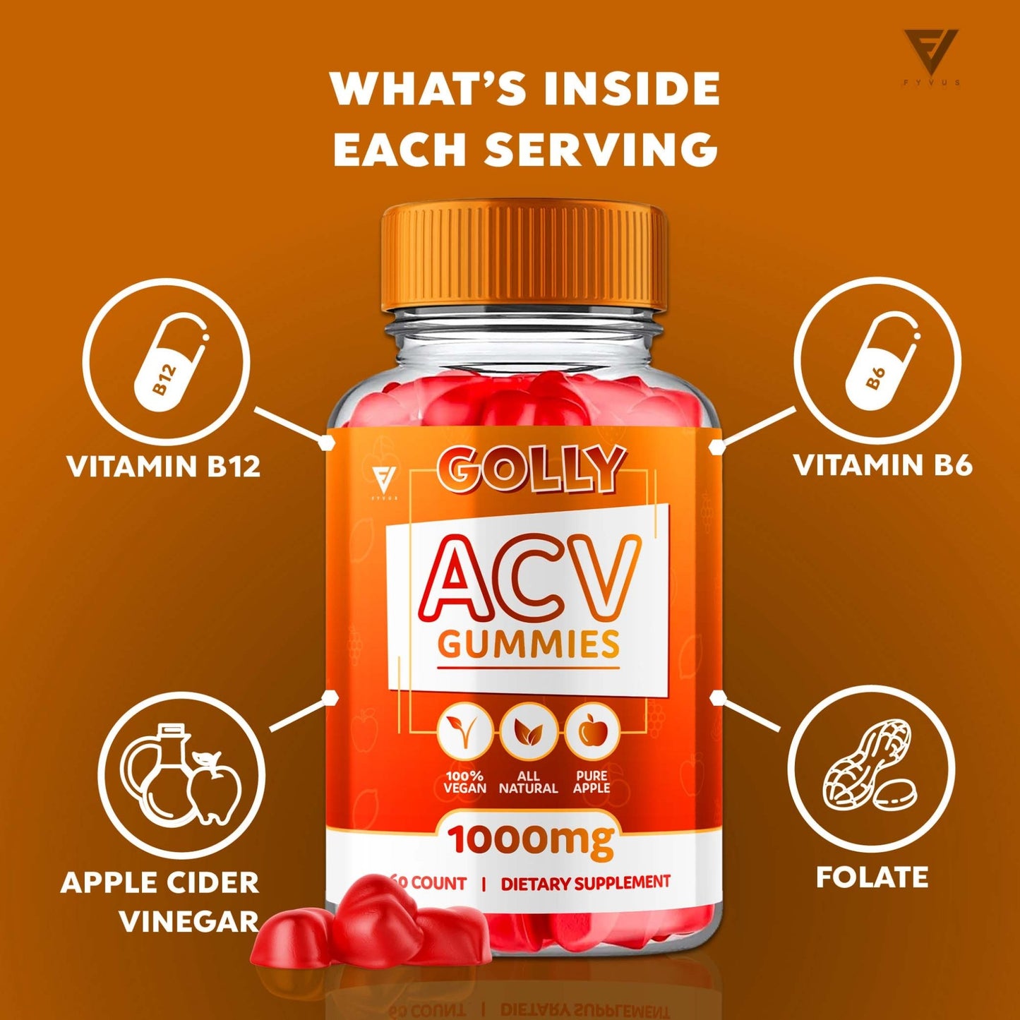 Golly - Keto ACV Gummies - Vitamin Place