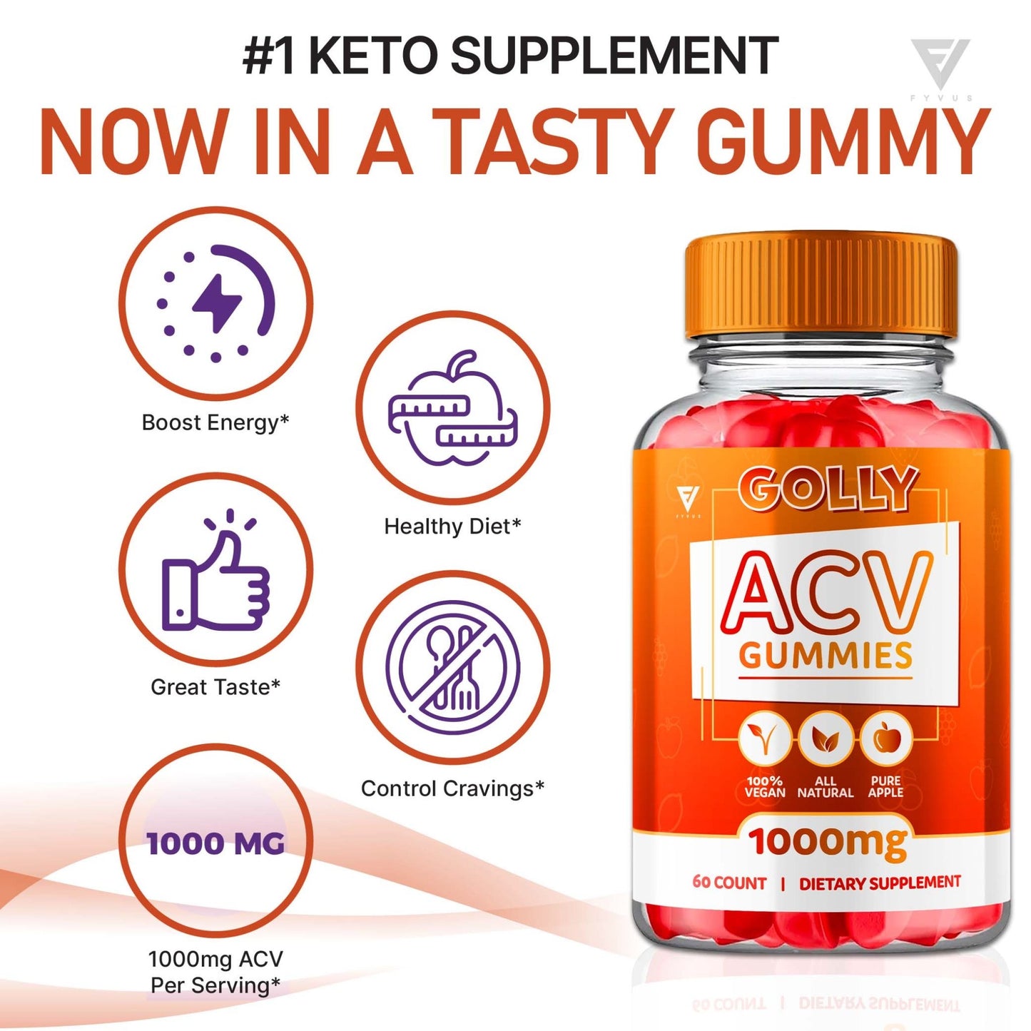 Golly - Keto ACV Gummies - Vitamin Place