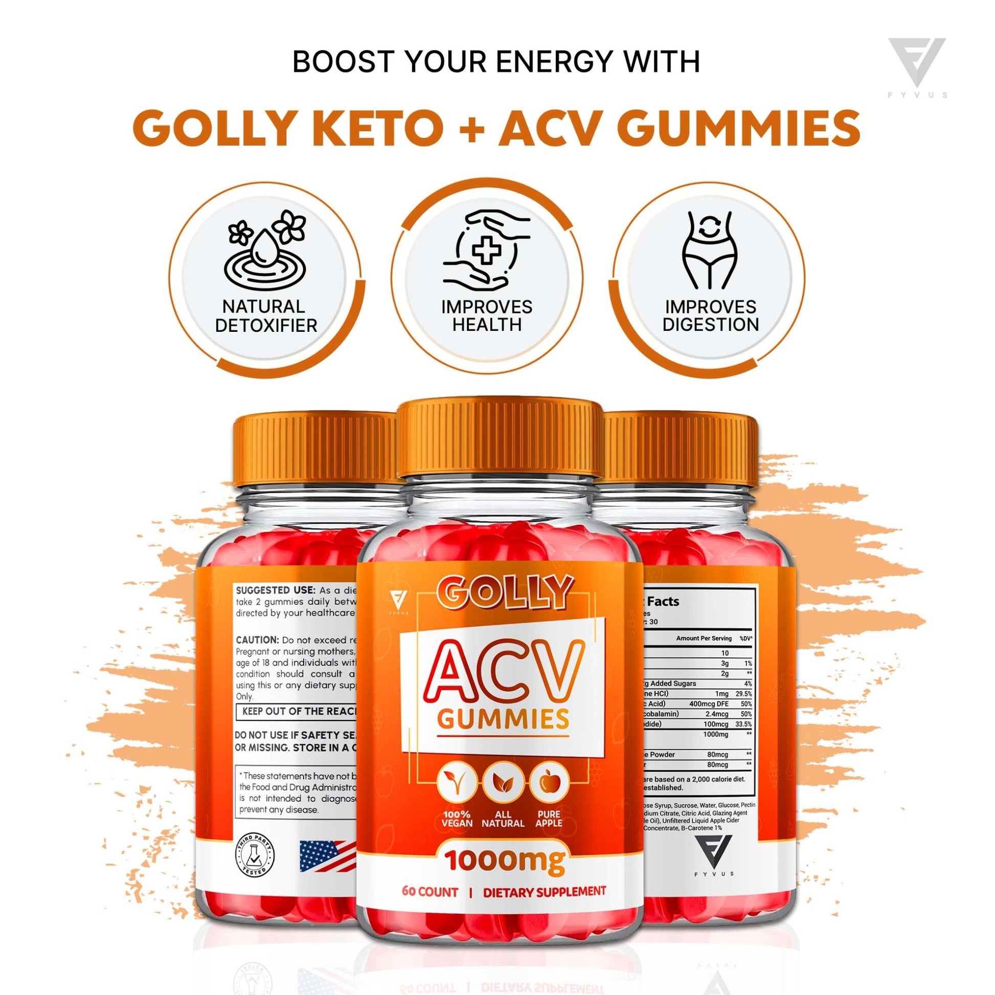 Golly - Keto ACV Gummies - Vitamin Place