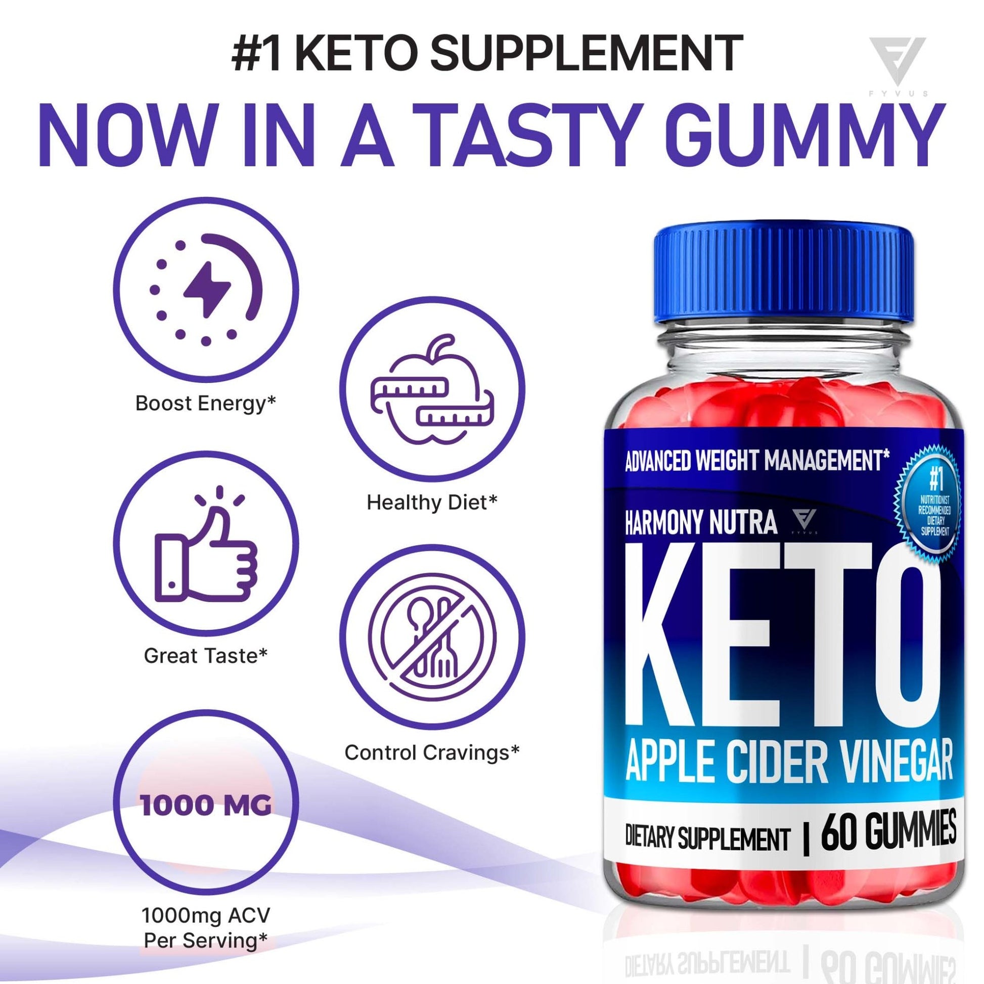 Harmony Nutra - Keto ACV Gummies - Vitamin Place