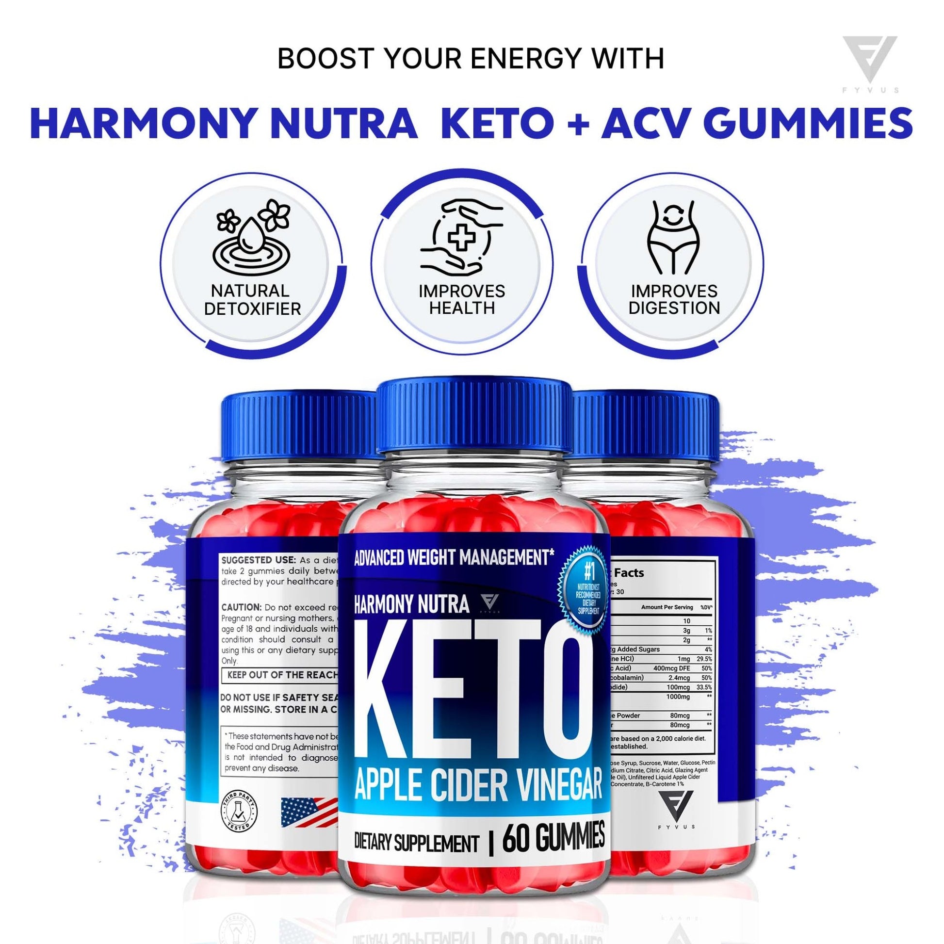 Harmony Nutra - Keto ACV Gummies - Vitamin Place