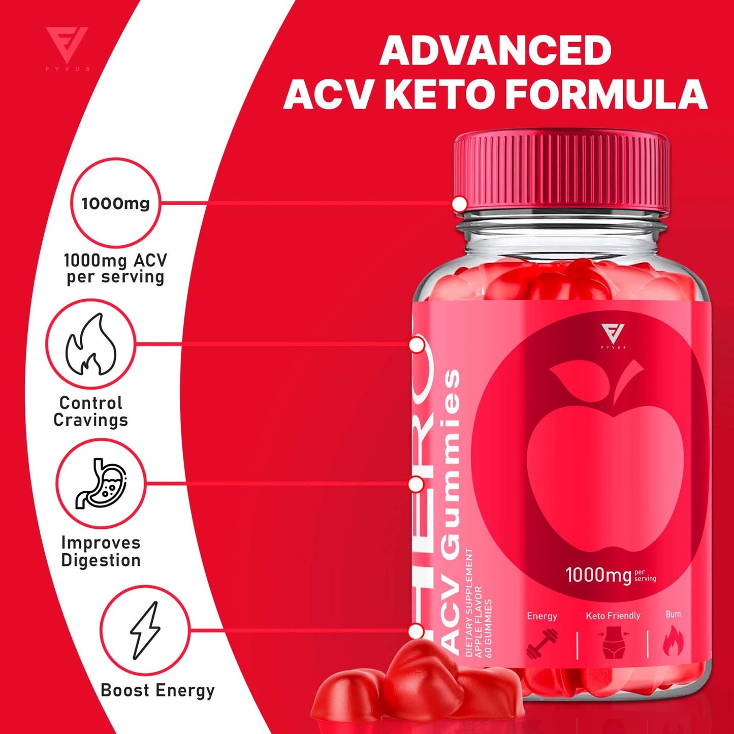 Hero - Keto ACV Gummies - Vitamin Place