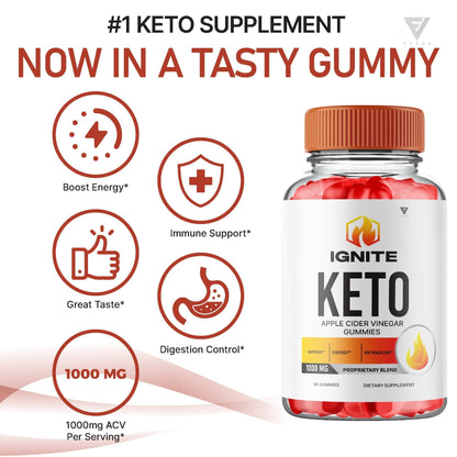 Ignite Keto + ACV Gummies - Vitamin Place