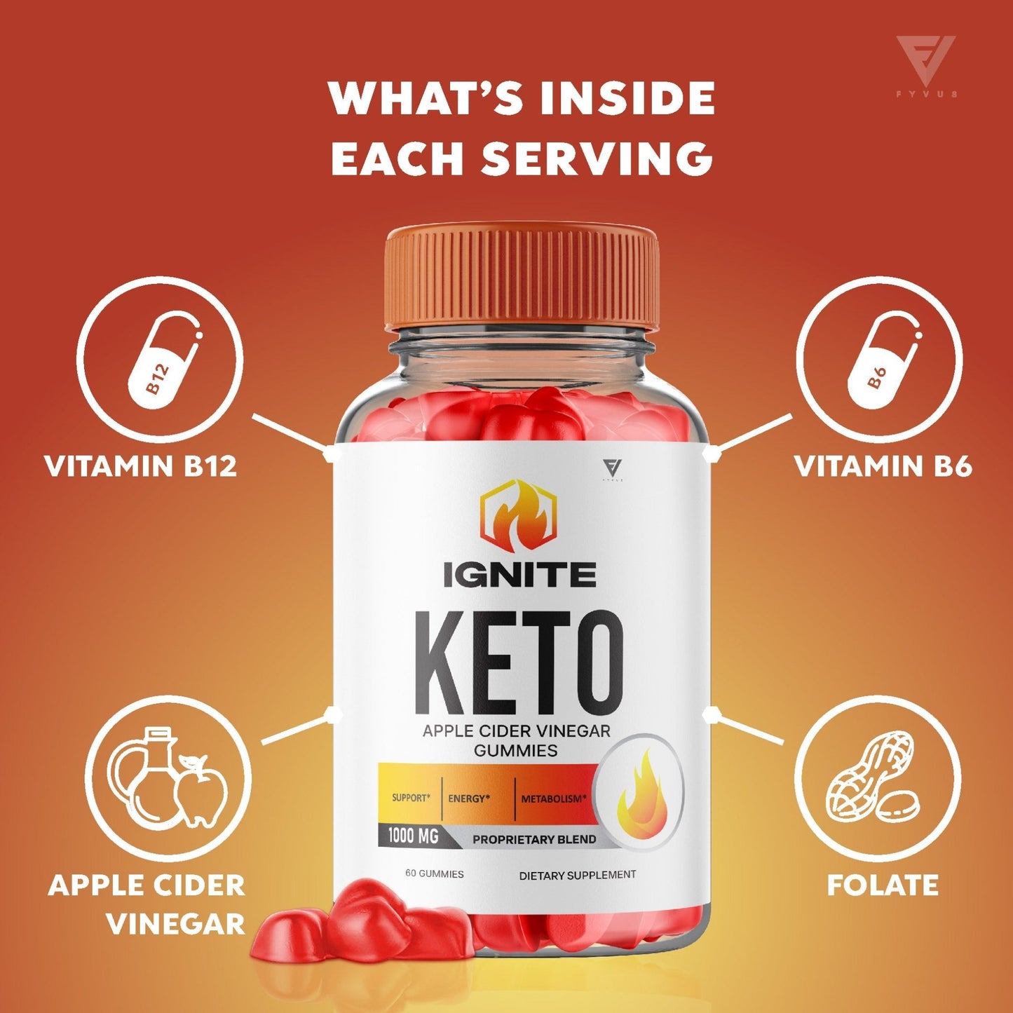 Ignite Keto + ACV Gummies - Vitamin Place