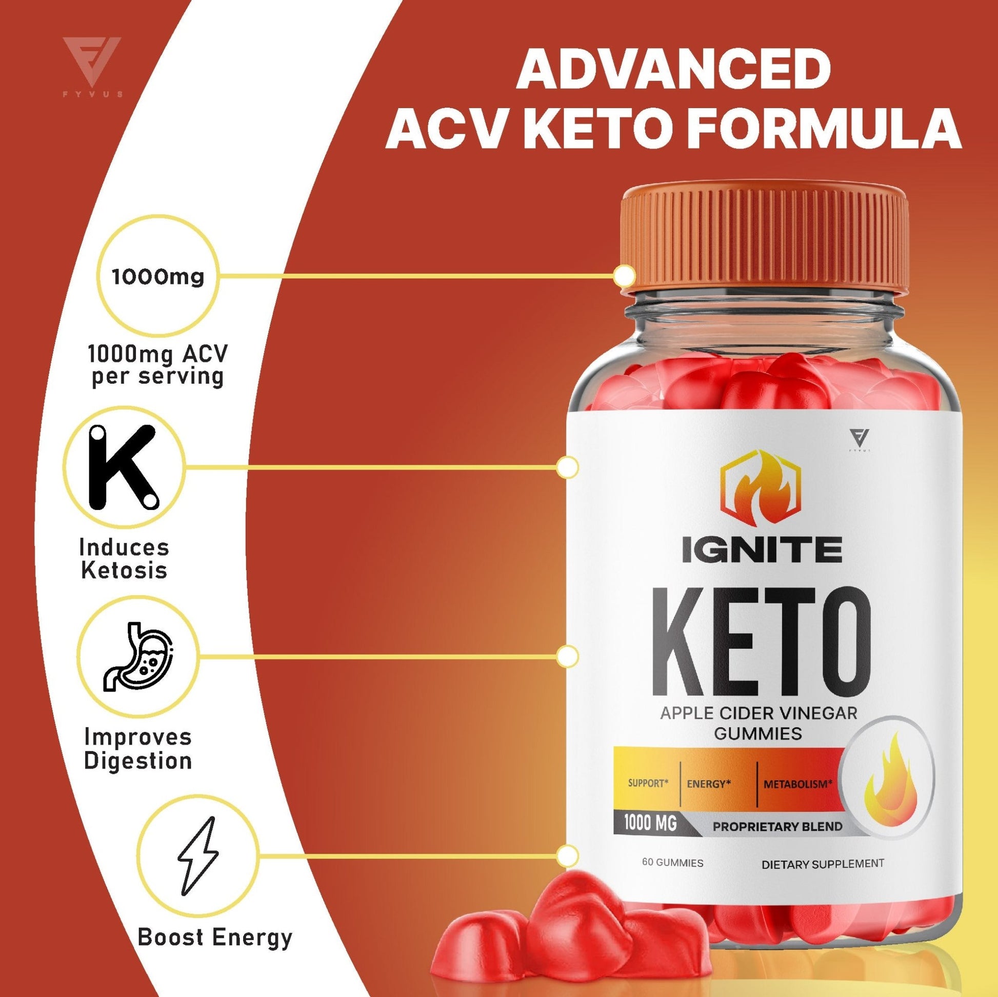 Ignite Keto + ACV Gummies - Vitamin Place