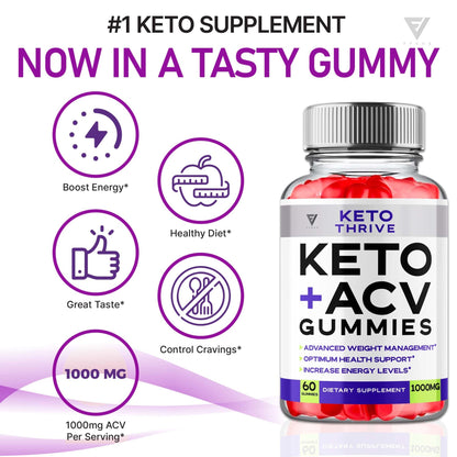 Keto Thrive - Keto ACV Gummies - Vitamin Place