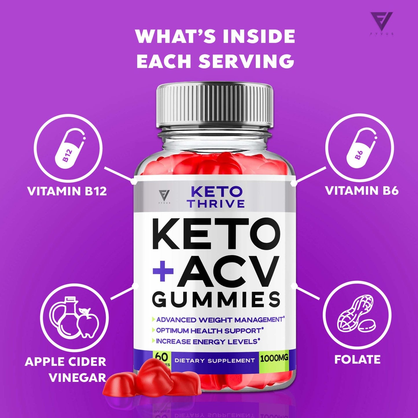 Keto Thrive - Keto ACV Gummies - Vitamin Place