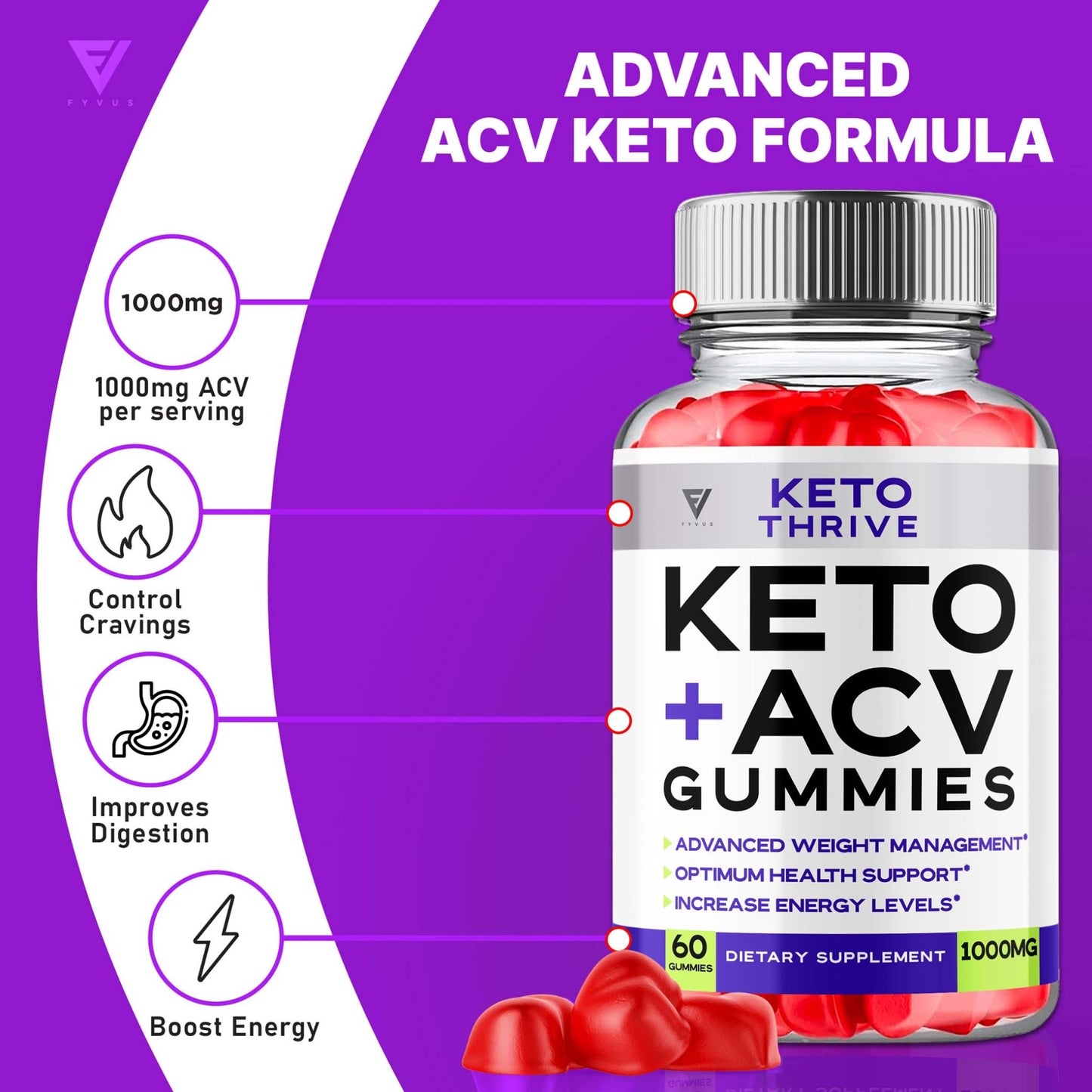 Keto Thrive - Keto ACV Gummies - Vitamin Place