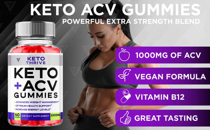 Keto Thrive - Keto ACV Gummies - Vitamin Place