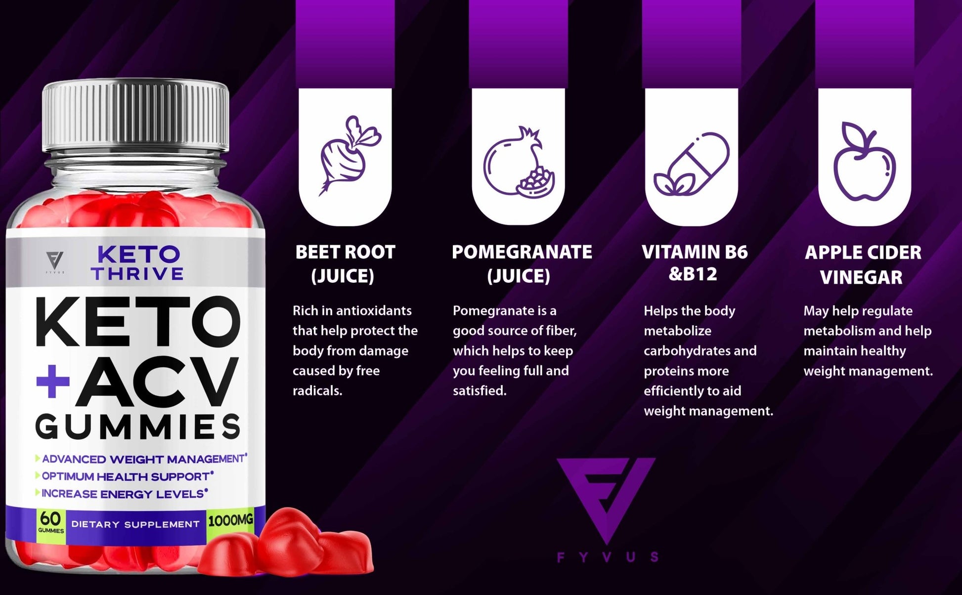 Keto Thrive - Keto ACV Gummies - Vitamin Place