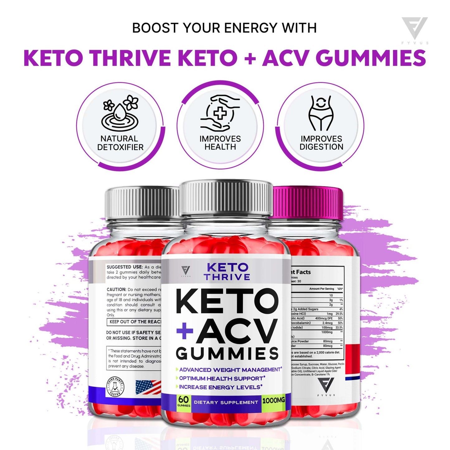 Keto Thrive - Keto ACV Gummies - Vitamin Place