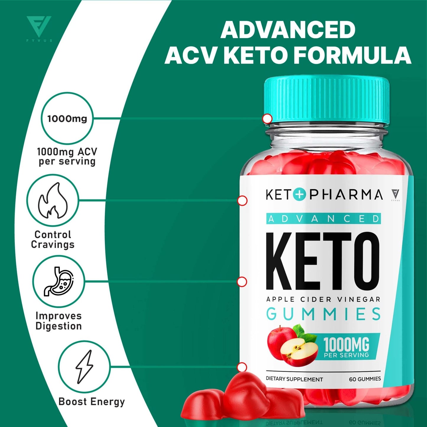 KetoPharma - Keto ACV Gummies - Vitamin Place