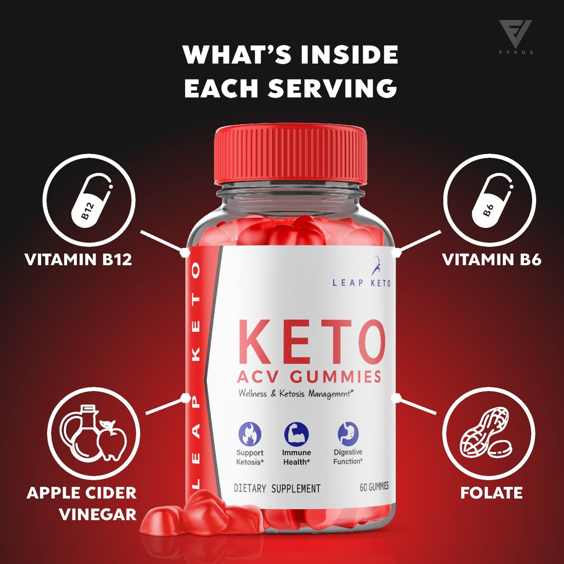 Leap Keto - Keto ACV Gummies - Vitamin Place