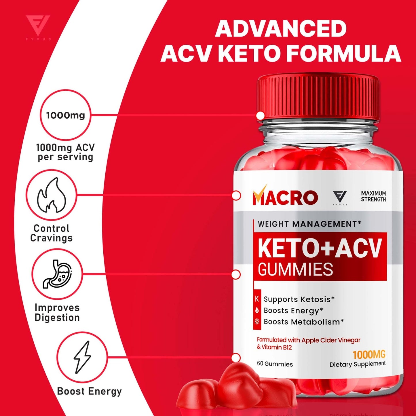 Macro - Keto ACV Gummies - Vitamin Place