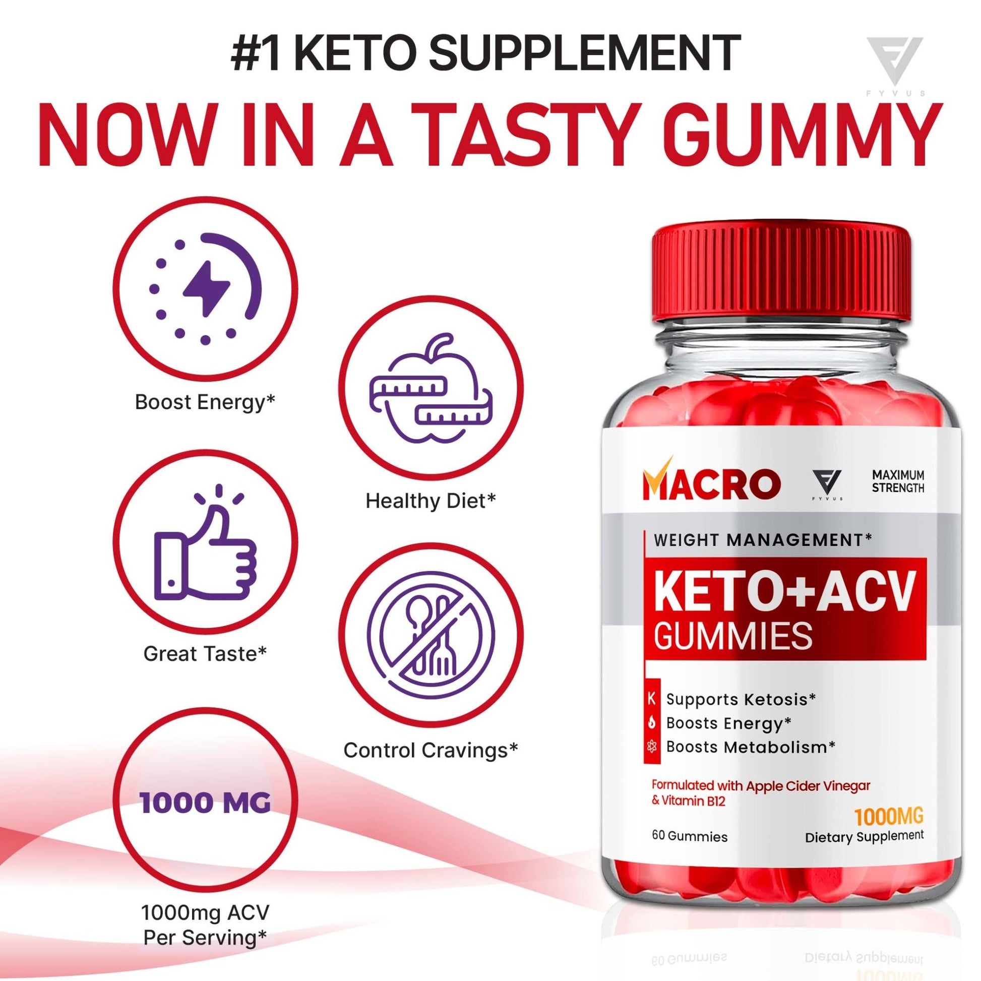 Macro - Keto ACV Gummies - Vitamin Place