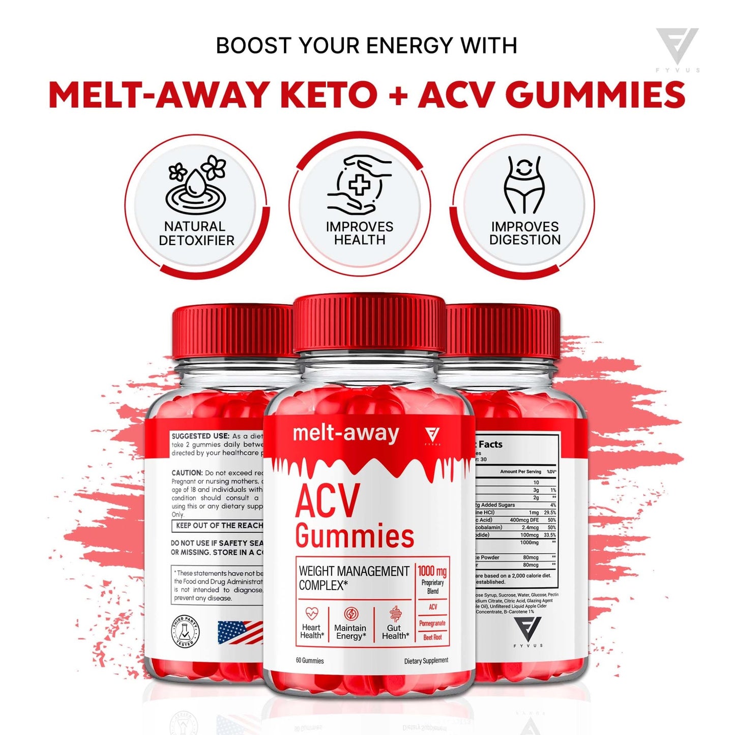 Melt-Away - Keto ACV Gummies - Vitamin Place