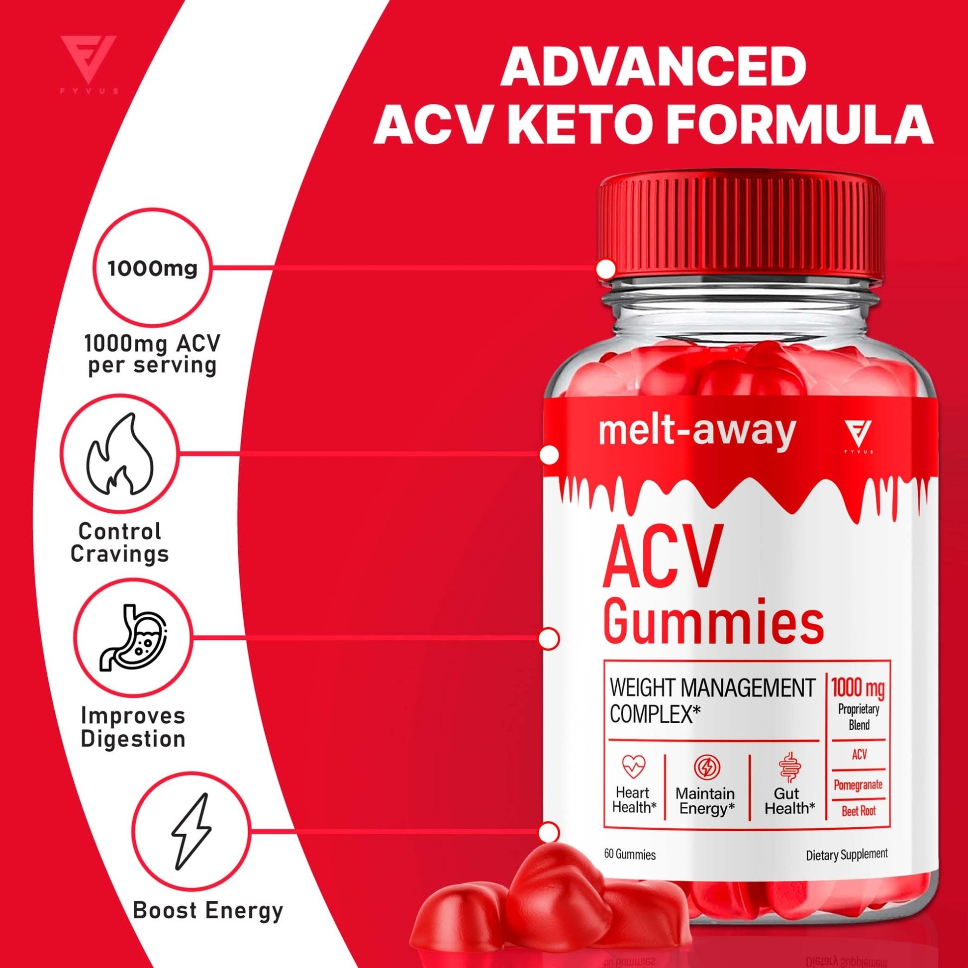 Melt-Away - Keto ACV Gummies - Vitamin Place