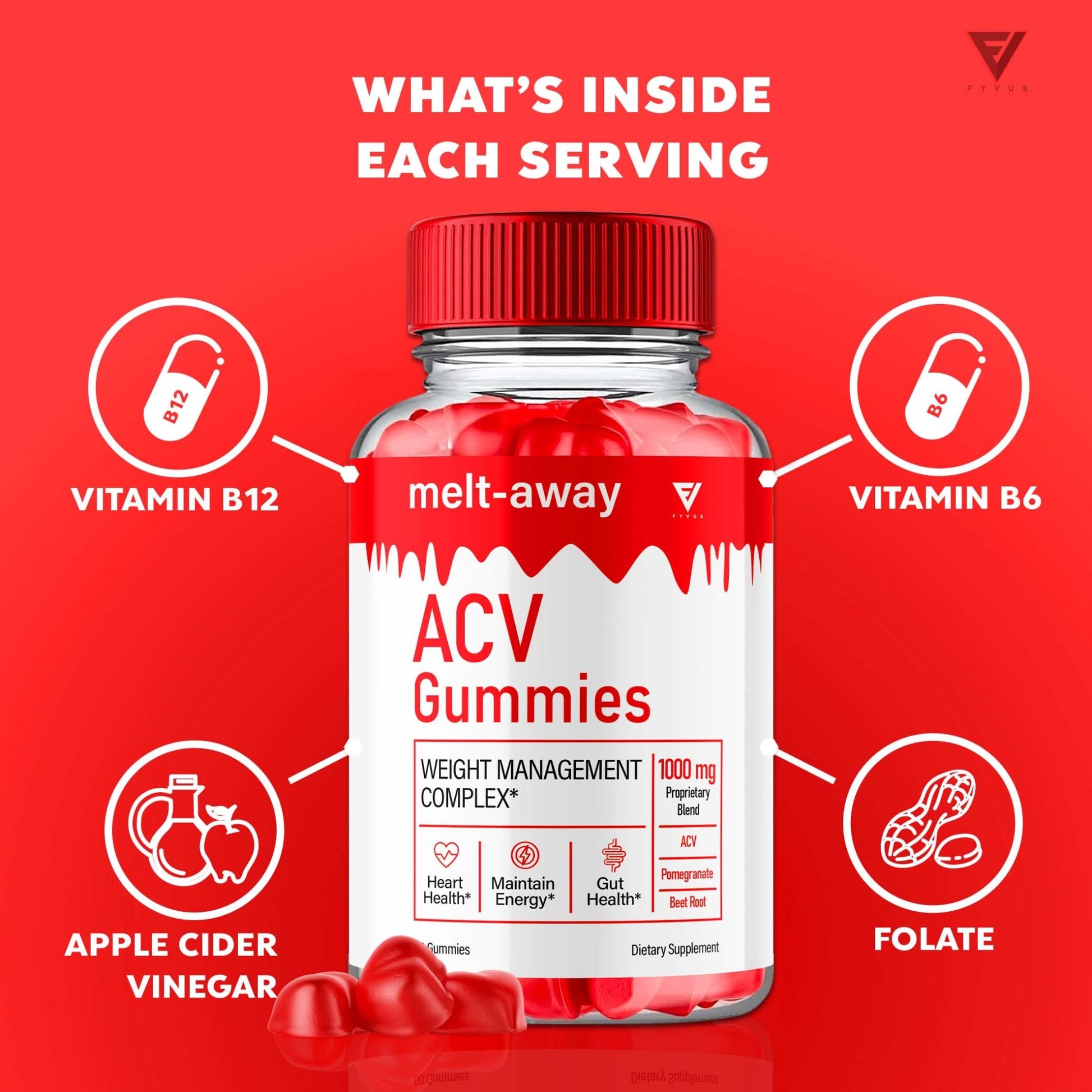 Melt-Away - Keto ACV Gummies - Vitamin Place