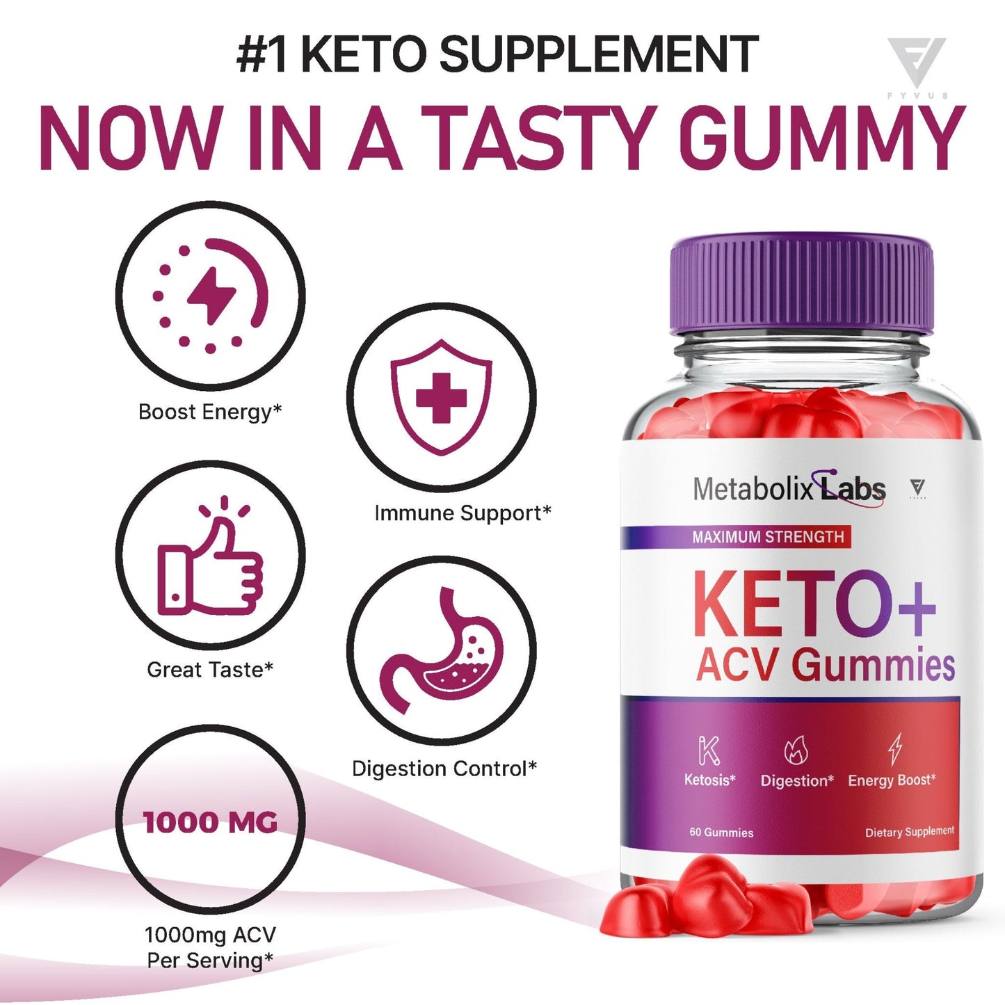 Metabolix Labs Keto ACV Gummies - Vitamin Place