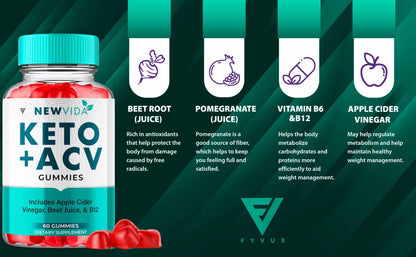 NewVida - Keto ACV Gummies - Vitamin Place