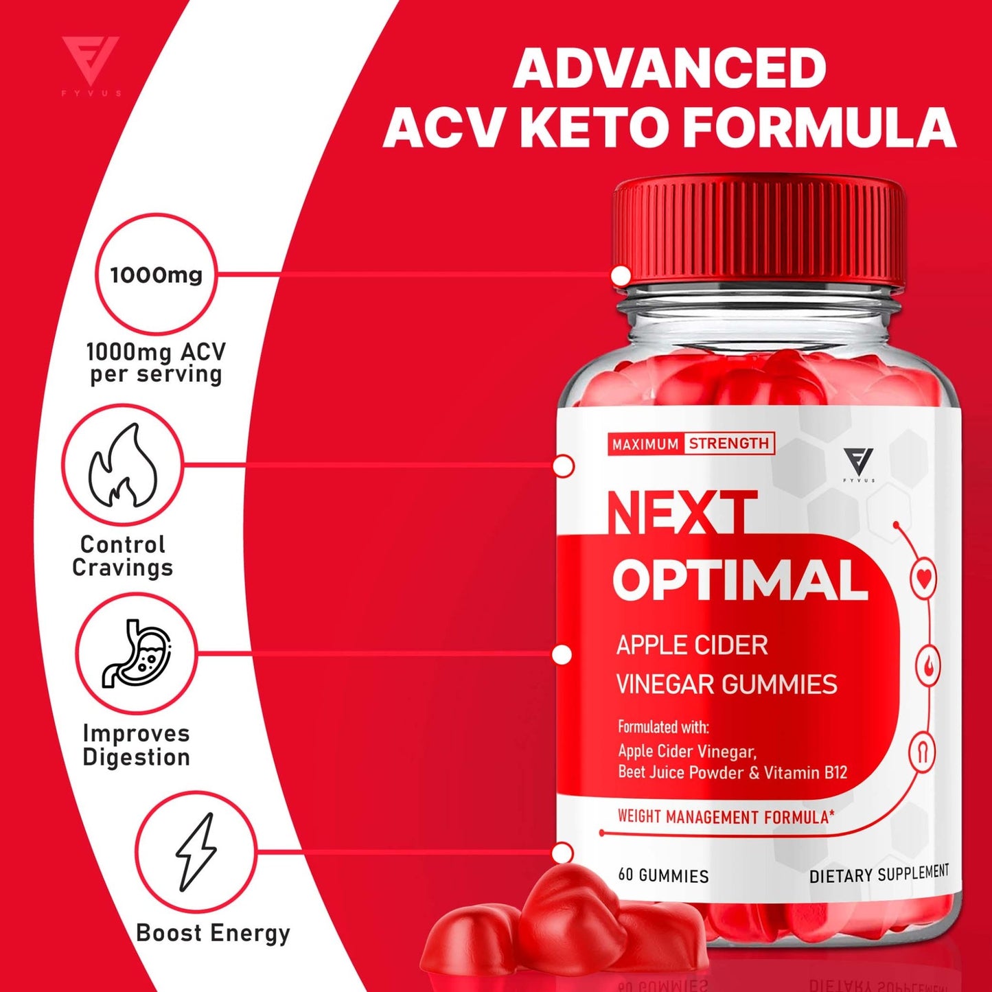 Next Optimal - Keto ACV Gummies - Vitamin Place