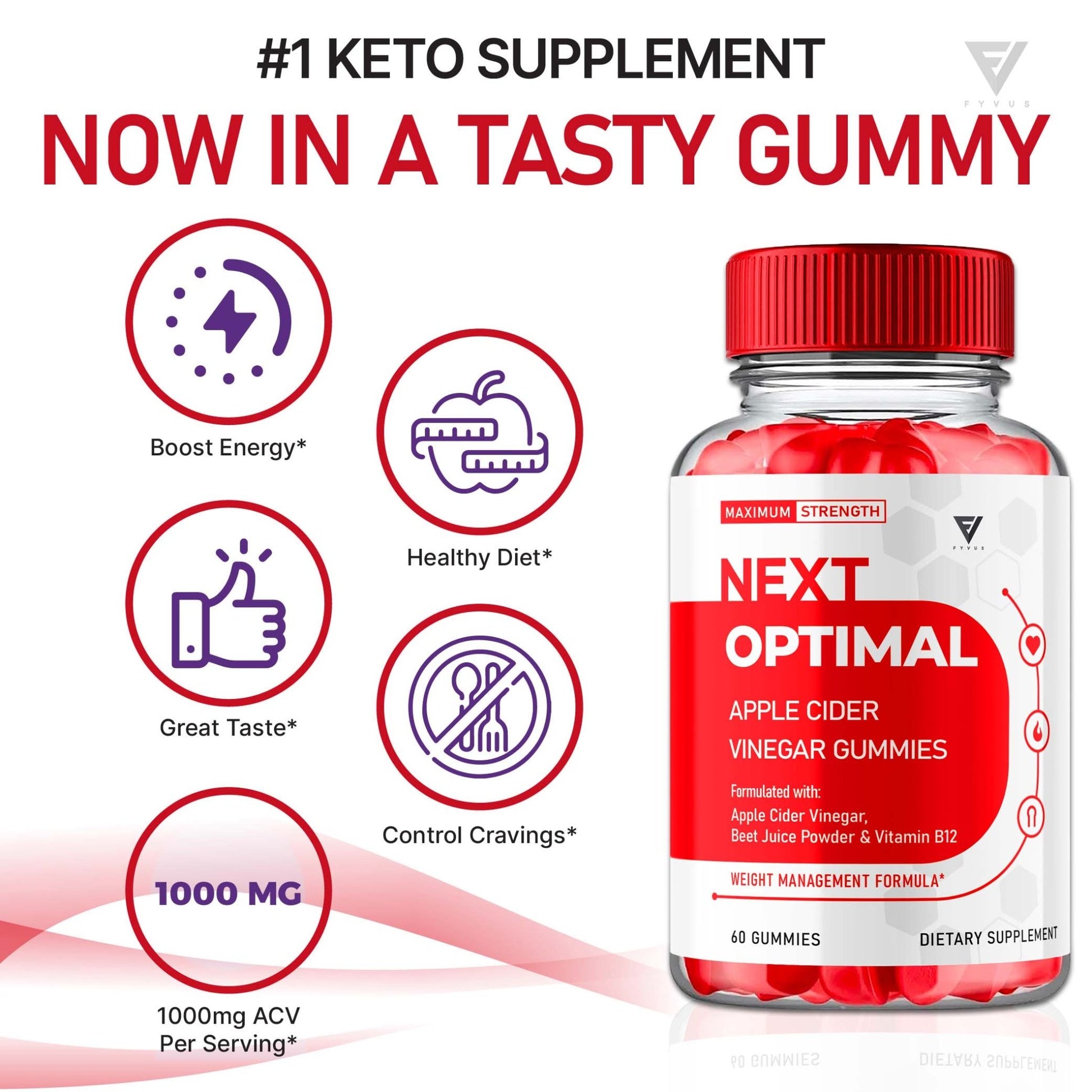 Next Optimal - Keto ACV Gummies - Vitamin Place