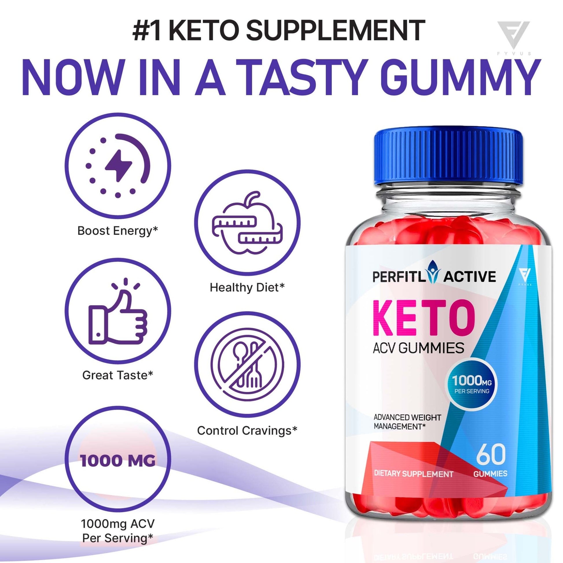 Perfitly Active - Keto ACV Gummies - Vitamin Place